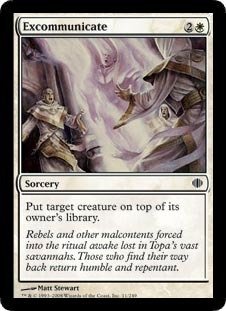 Magic The Gathering Excommunicate Card - Shards of Alara Expansion - Collectible Trading Card Game for MTG Players - Perfect for Deck Building and Competitive Play