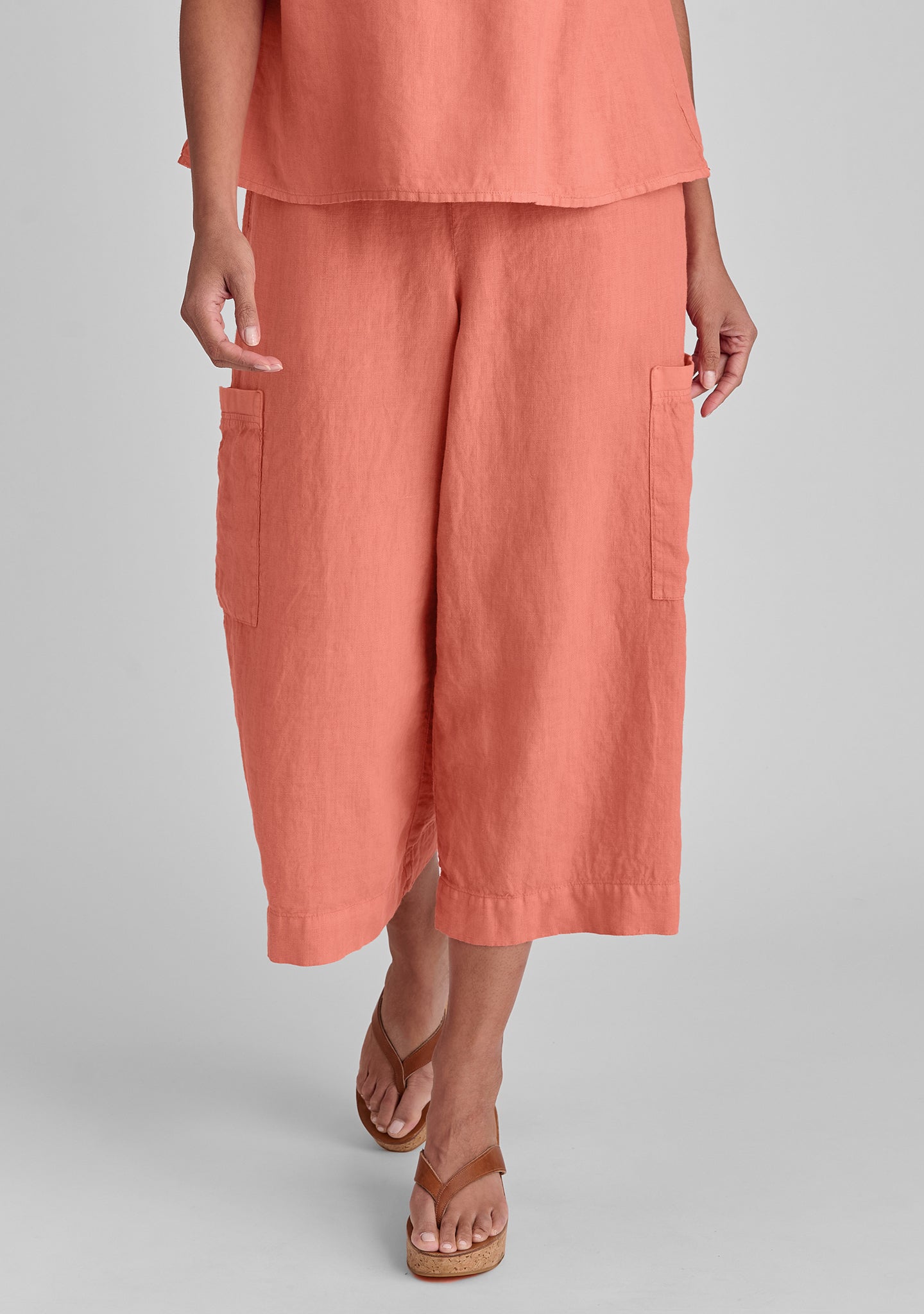 Full Time Linen Drawstring Pants - Comfortable Casual Lounge Pants for Women & Men - Perfect for Yoga, Home Wear, and Summer Vacation