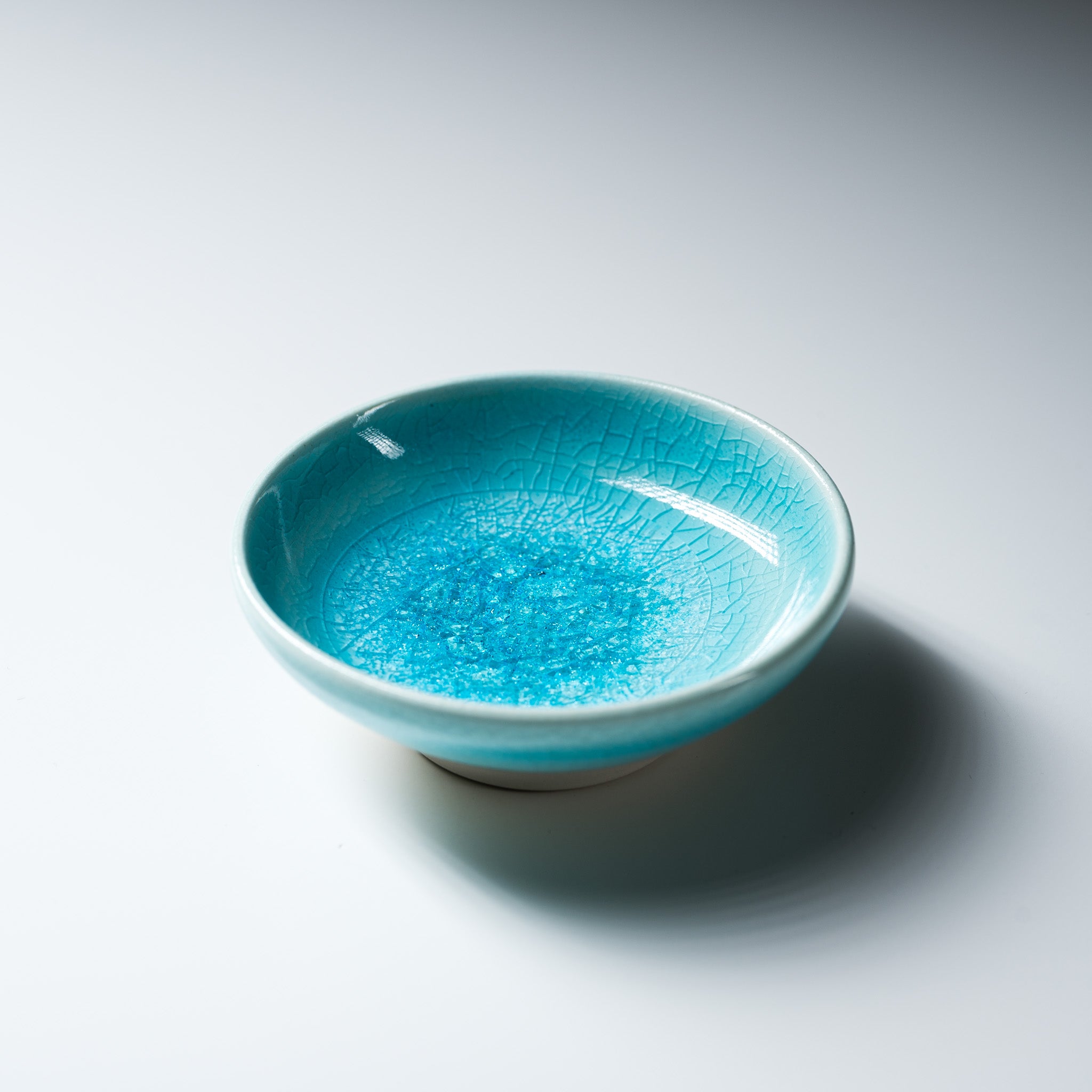 NINSHU Small Ceramic Dish - Water Spirit Design | Elegant Japanese-Style Appetizer Plate for Sushi, Soy Sauce, and Condiments | Perfect for Home Dining, Restaurants, and Gift Giving