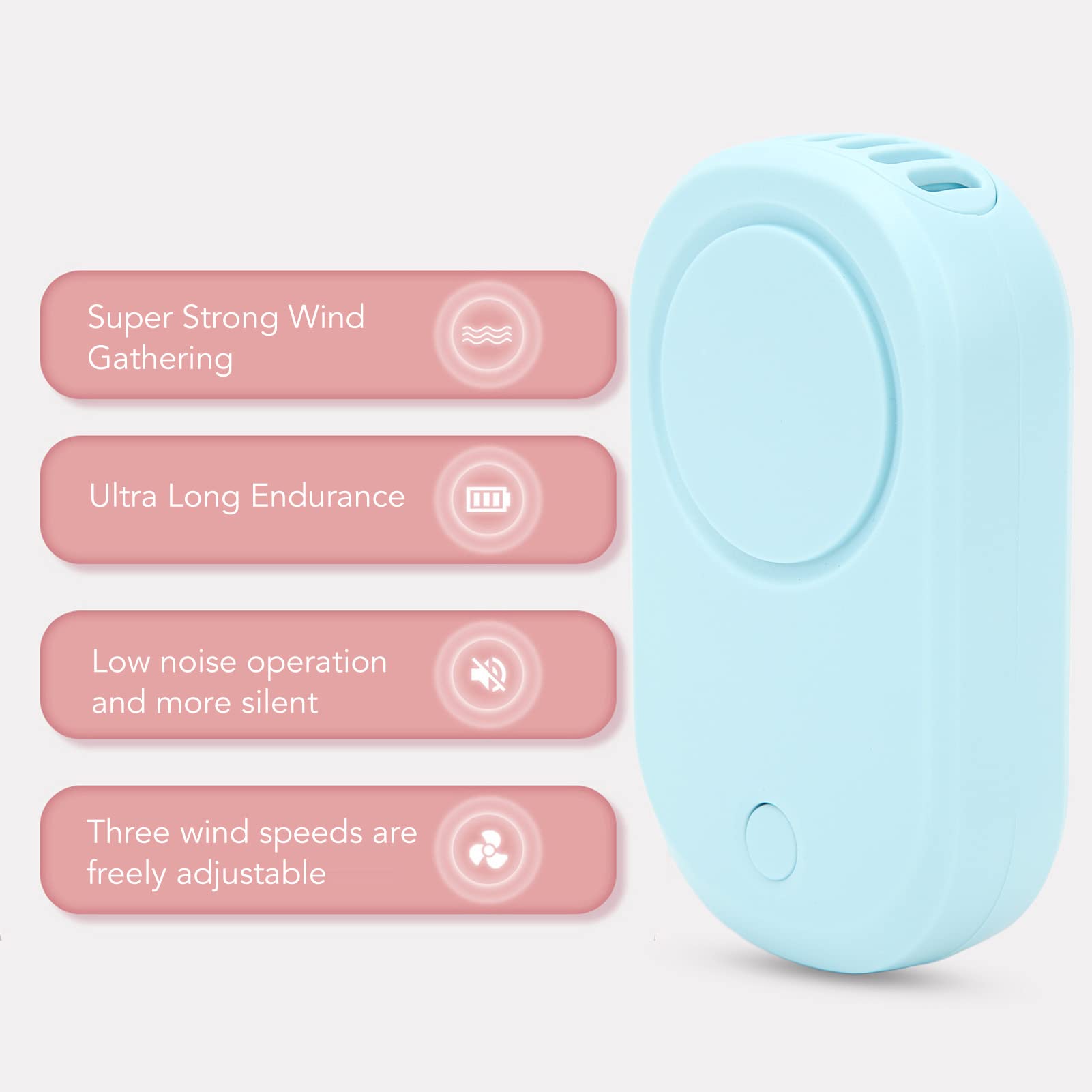 EXCLUZO USB Eyelash Fan Dryer - Portable Low Noise 5V 1A Mini Fan for Eyelash Extension Glue Drying - Fast Cooling & Quick Setting (Blue) - Perfect for Lash Artists, Salons & Home Use