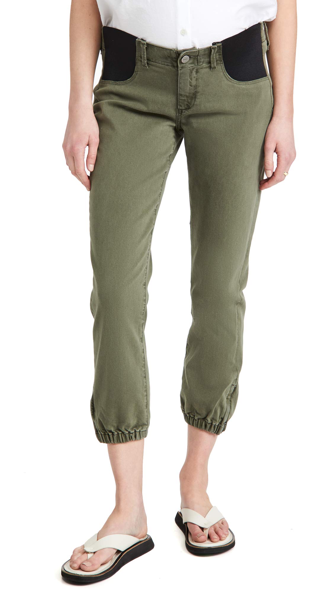 PAIGE Women's Maternity Joggers - Stretchy Pregnancy Pants for Comfort & Style - Perfect for Work, Yoga & Everyday Wear
