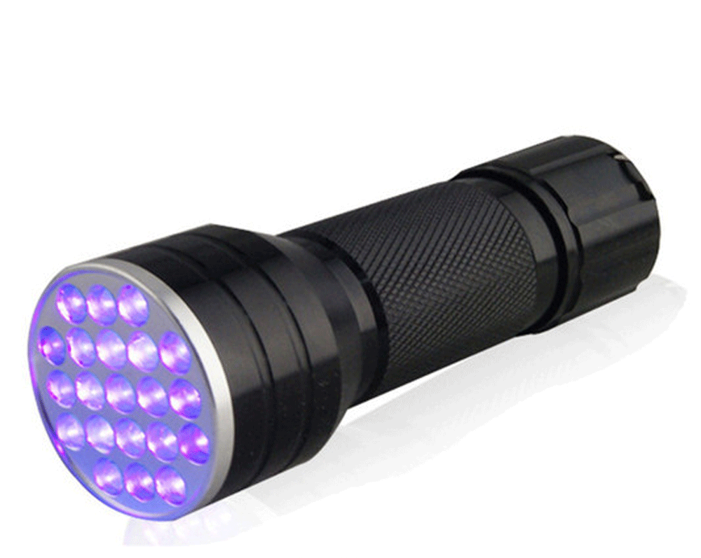 Super Bright UV Flashlight 395nm Black Light - Perfect for Detecting Counterfeit Money, Pet Stains, and Scorpion Hunting
