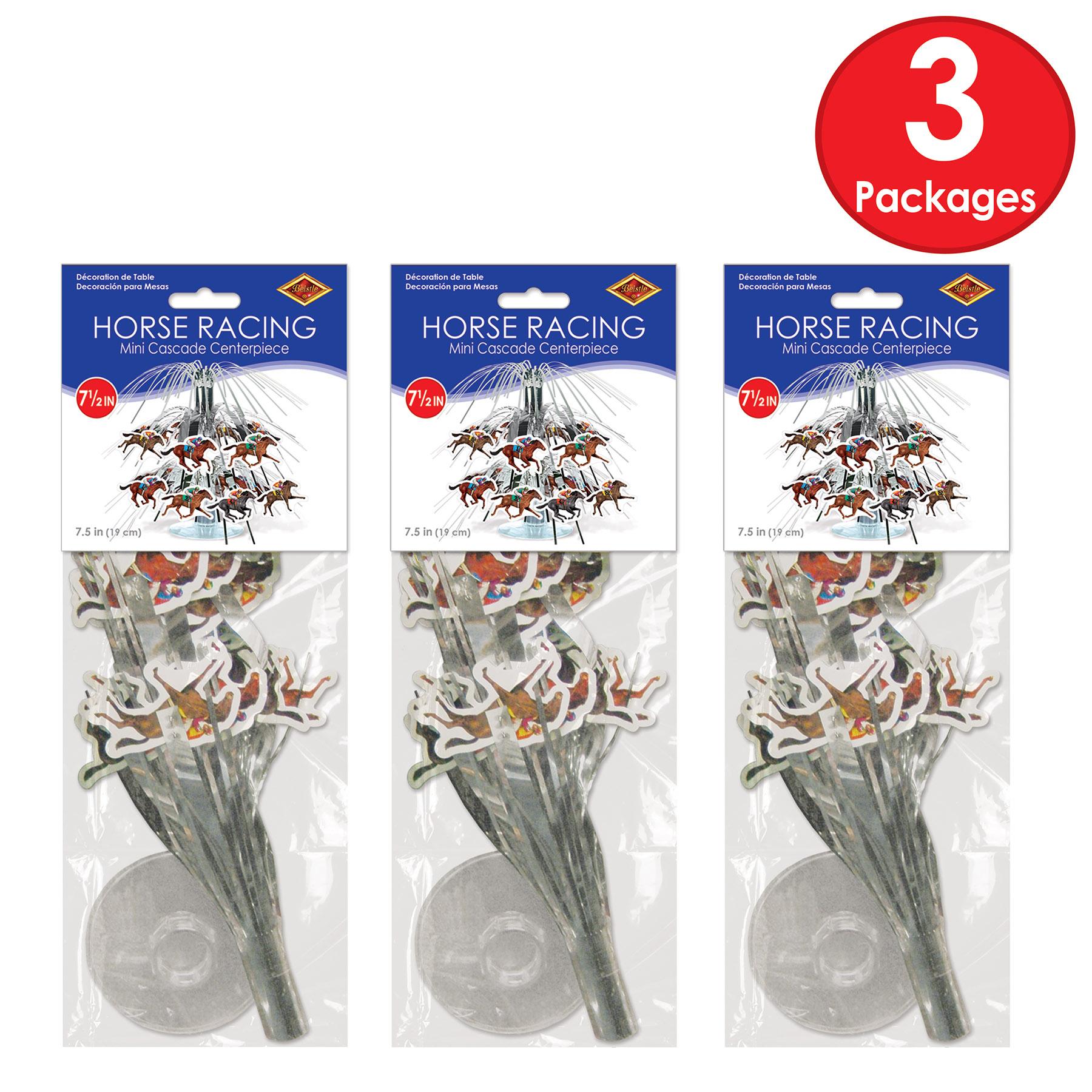 12 Pack Beistle Horse Racing Mini Party Cascade Centerpiece Decorations - Perfect for Derby Day, Birthday Parties, and Themed Events