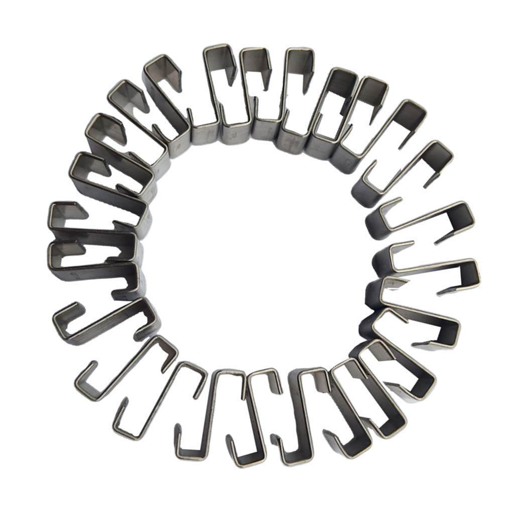 Stainless Steel Glazing Clips - 100pcs for Greenhouse Glass Panes - Secure Fixing for Greenhouses & Windows