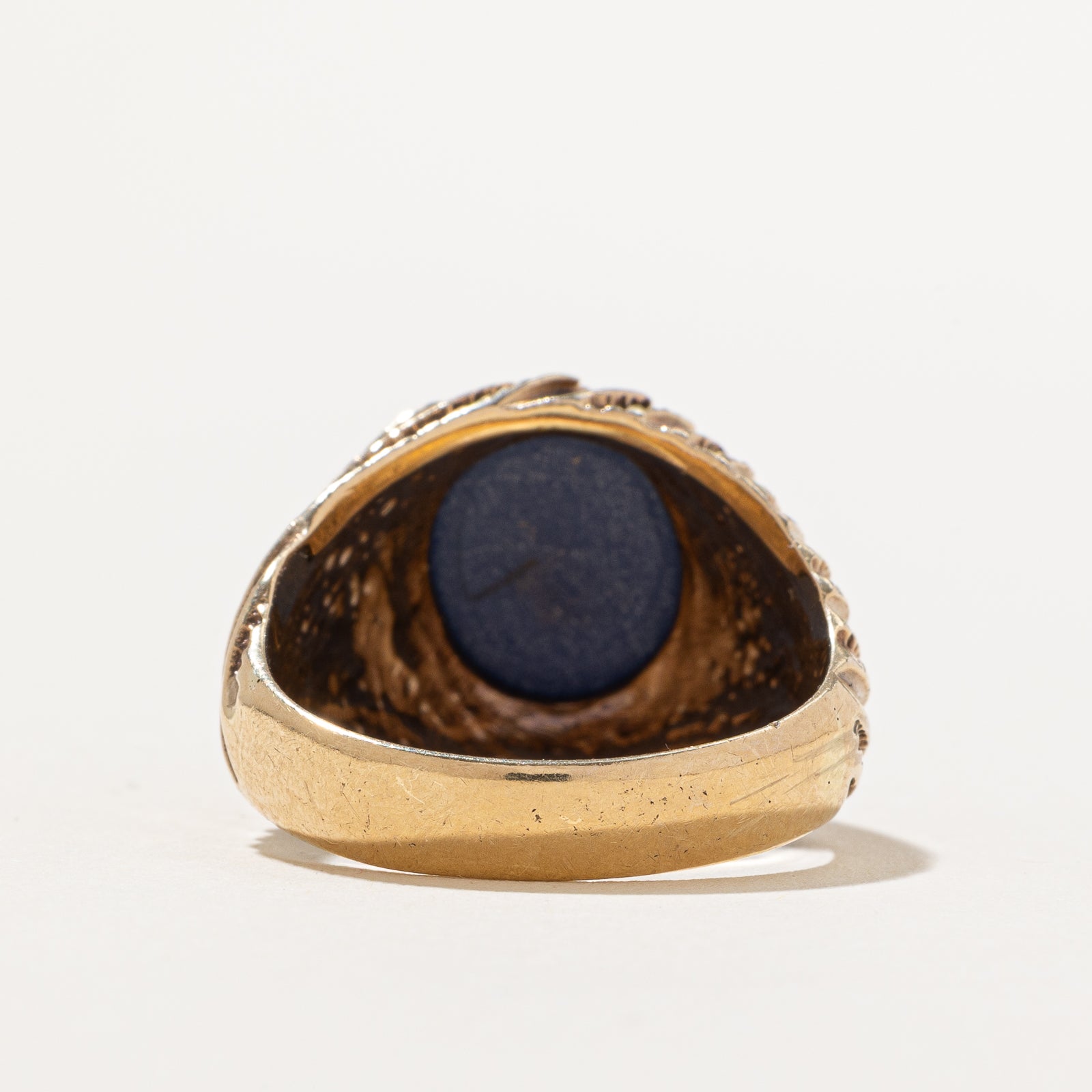 Synthetic Sapphire Textured Cocktail Ring - 7.50 Carat Size 9.75 - Elegant Statement Jewelry for Evening Parties, Weddings & Special Occasions