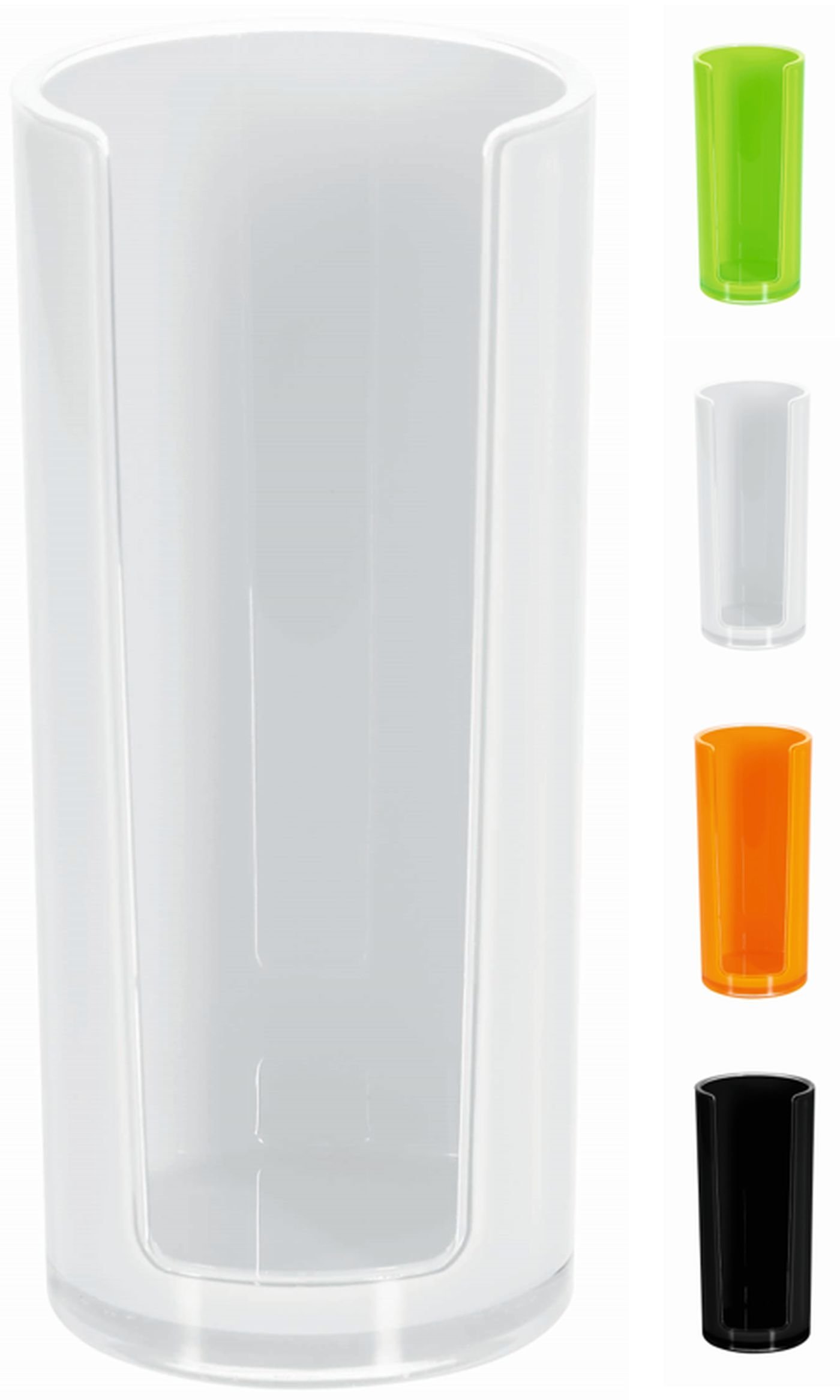 Premium Sydney Acrylic Cotton Pad Dispenser - Holds 10,17763 Pads, Sleek White Design | Perfect for Bathroom Organization & Makeup Removal Station