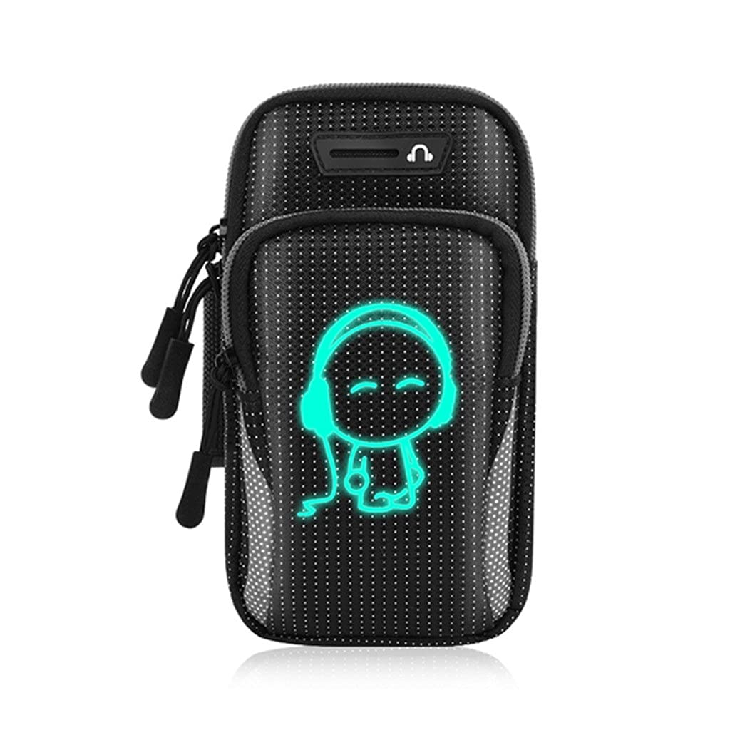 Universal 6.8'' Reflective Sports Armband for Running & Gym - Waterproof Phone Holder Case with Adjustable Strap (Fits iPhone/Samsung) - Ideal for Jogging, Workouts & Outdoor Activities