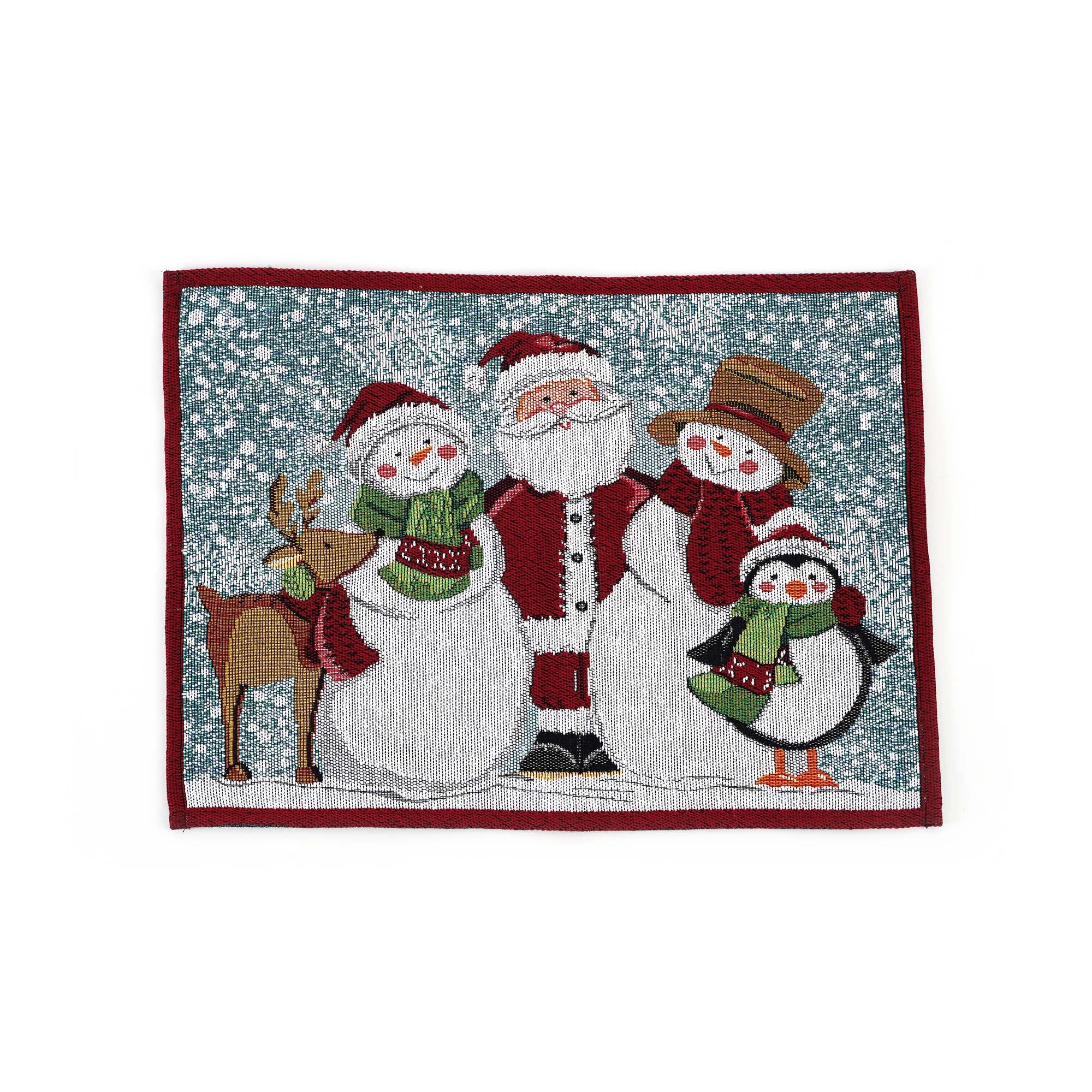 Christmas Whimsy Characters Placemat 13 X 19 - Festive Holiday Table Decor for Dining, Parties & Home Decor