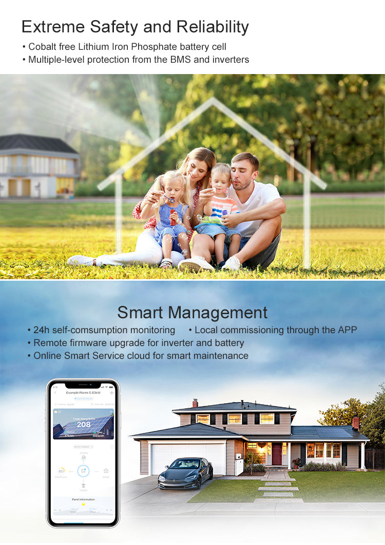 Growatt 10kW MIN 10000TL XH US Grid-Tied Solar Inverter with Battery Storage - Perfect for Home & Commercial Solar Energy Systems