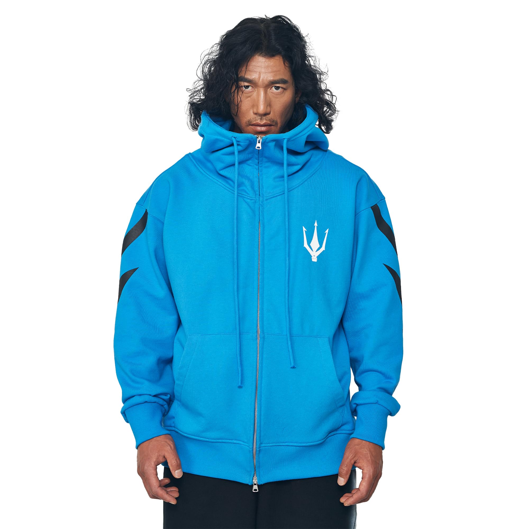 Thunder Zip-Up Hoodie for Men & Women - Lightweight, Comfortable Blue Pullover with Front Pockets - Perfect for Casual Wear, Gym, and Outdoor Activities