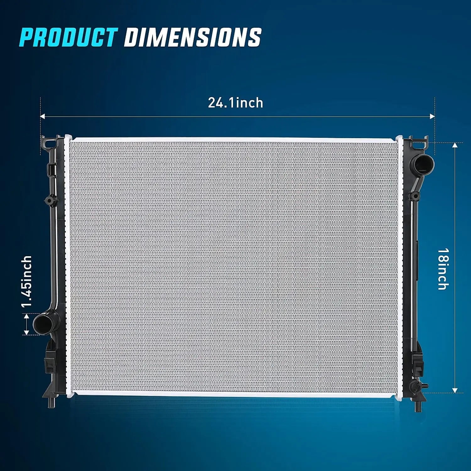 High-Performance Radiator for 2009-2020 Dodge Charger/Challenger & Chrysler 300 - Compatible with 2.7L/3.5L/3.6L/5.7L/6.1L/6.4L V6 V8 AWD RWD Engines - Perfect for Cooling System Upgrades & Engine Protection