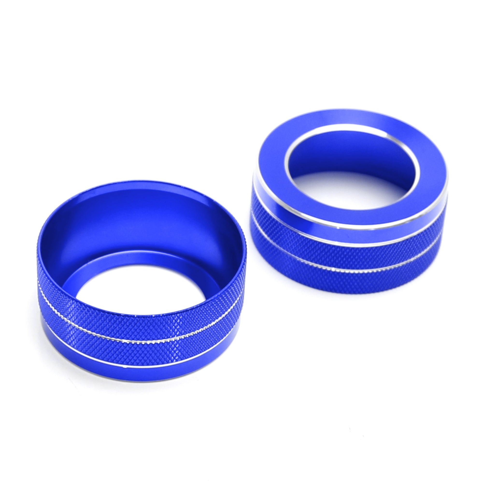 2 Pack Blue Aluminum AC Vent Knob Covers for 2019-2023 Toyota RAV4 - Upgrade Your Interior with Durable Climate Control Decor (Perfect for Customization & Car Accessories Enthusiasts)