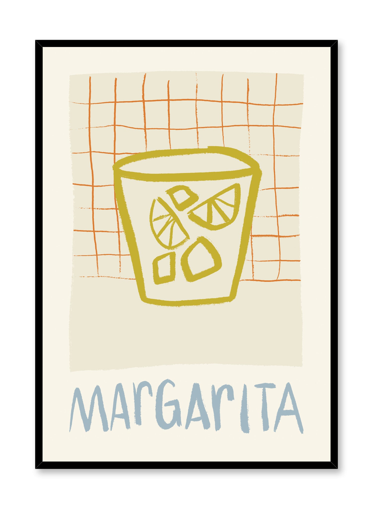 Margarita Ville Poster - Tropical Beach Wall Art Decor for Home, Bar & Office | Perfect for Coastal, Vacation & Party Themes