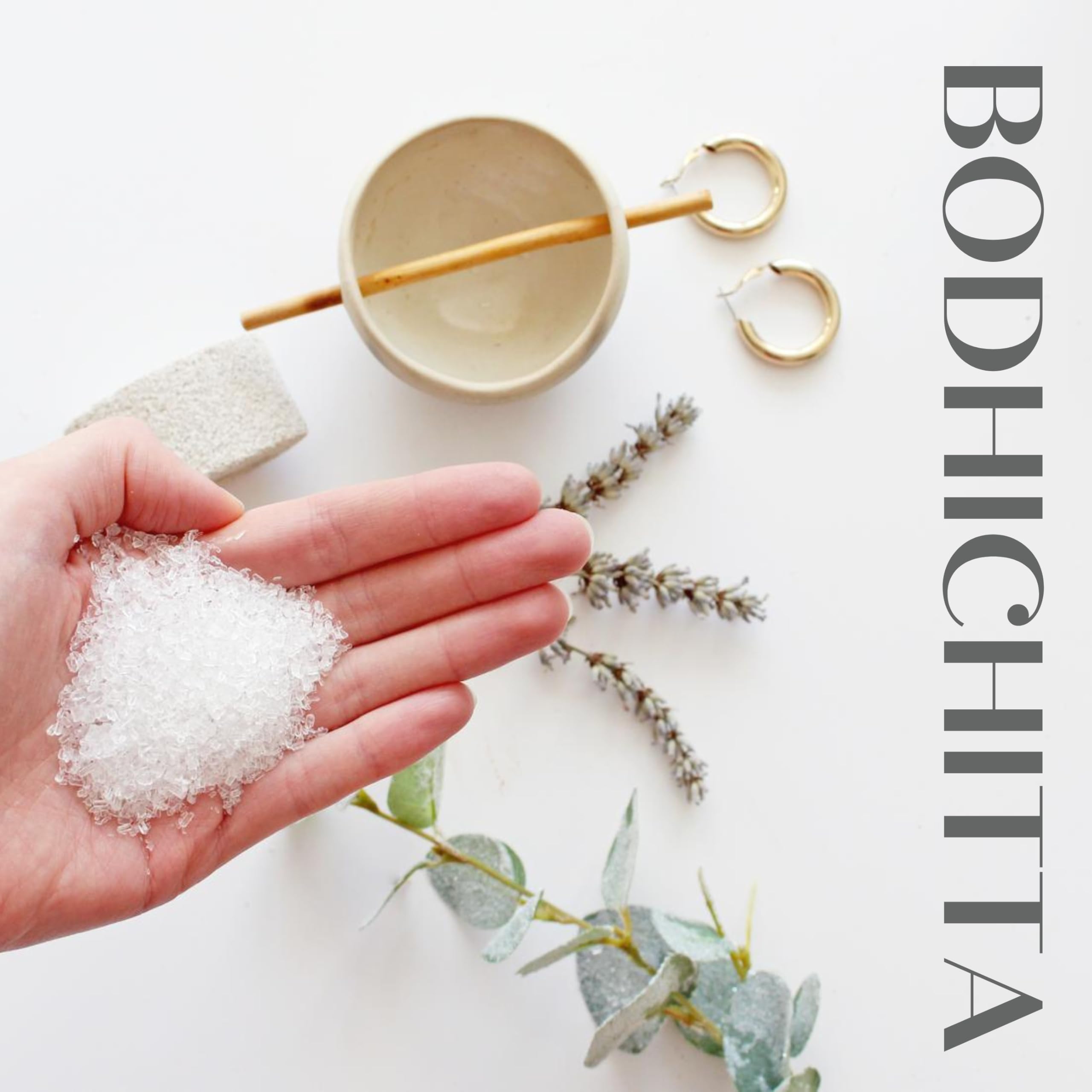 Bodhichitta Epsom Salt for Bath - 1kg Magnesium Sulfate Crystals for Muscle Relief, Pain & Stress Relief - Perfect for Relaxing Baths, Foot Soaks & Post-Workout Recovery
