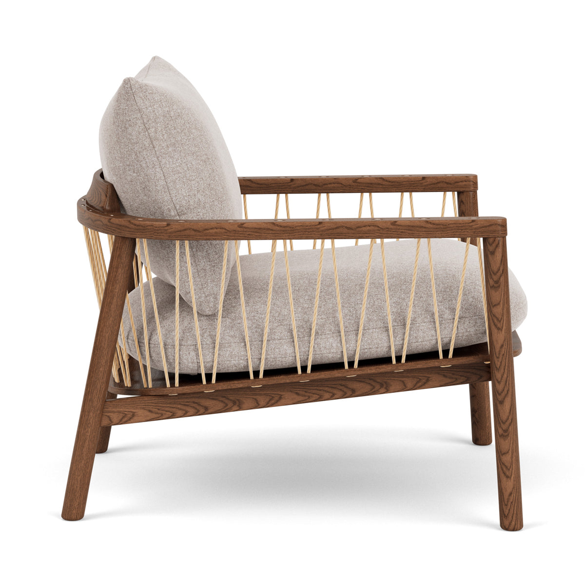 Enzo Fabric Armchair - Modern Upholstered Accent Chair for Living Room, Bedroom & Office - Comfortable Lounge Chair with Sturdy Wooden Legs - Perfect for Relaxing, Reading & Decorating