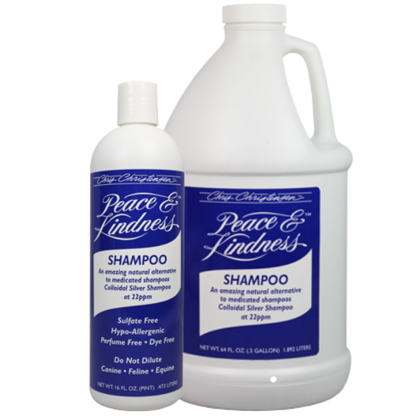 Peace & Kindness Colloidal Silver Shampoo for Hair Growth & Scalp Health - 8oz/16oz/32oz Options - Gentle Cleansing for Dry, Damaged & Color-Treated Hair - Perfect for Daily Use & Salon Treatments