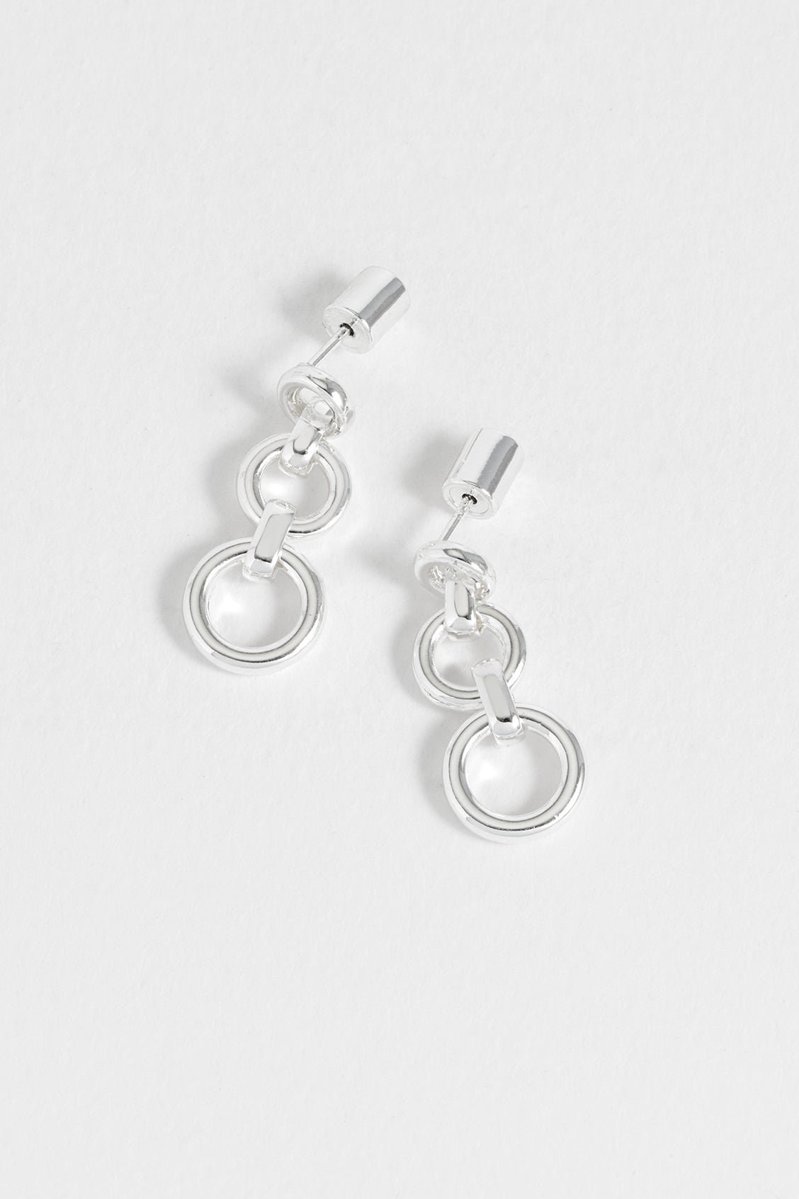 Elegant Graduated Round Link Drop Earrings for Women - Perfect for Weddings, Parties & Everyday Wear