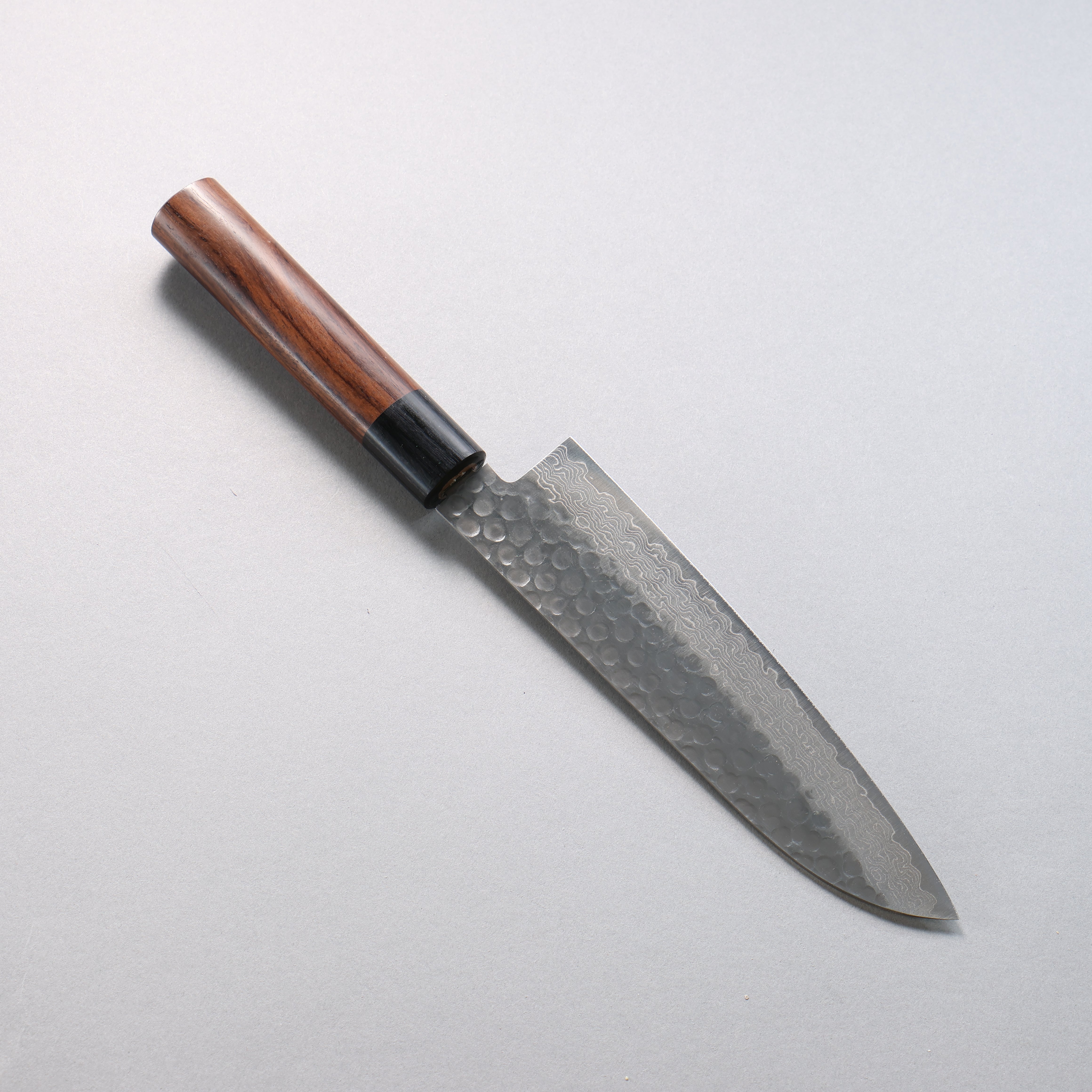 Seisuke VG10 16-Layer Hammered Damascus Santoku Knife 180mm with Rosewood Handle - Perfect for Slicing, Dicing, and Chopping Vegetables, Meat, and Fish in Professional Kitchens & Home Cooking