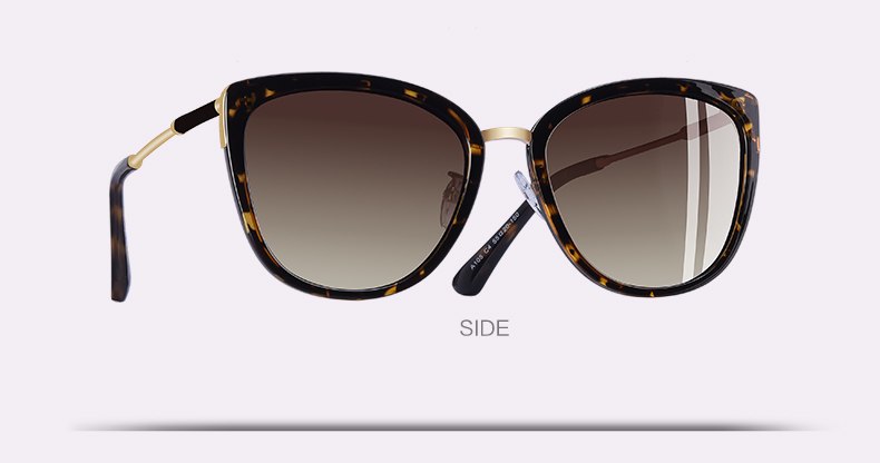 Aofly Women's Polarized Cat Eye Sunglasses with Alloy Frame - UV Protection, Fashionable & Lightweight for Driving, Beach & Outdoor Activities