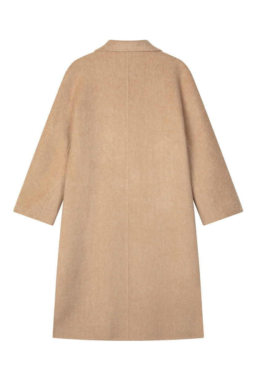 Harriet Double Face Wool Coat for Women - Premium Camel Color Winter Outerwear - Perfect for Office, Travel & Formal Occasions