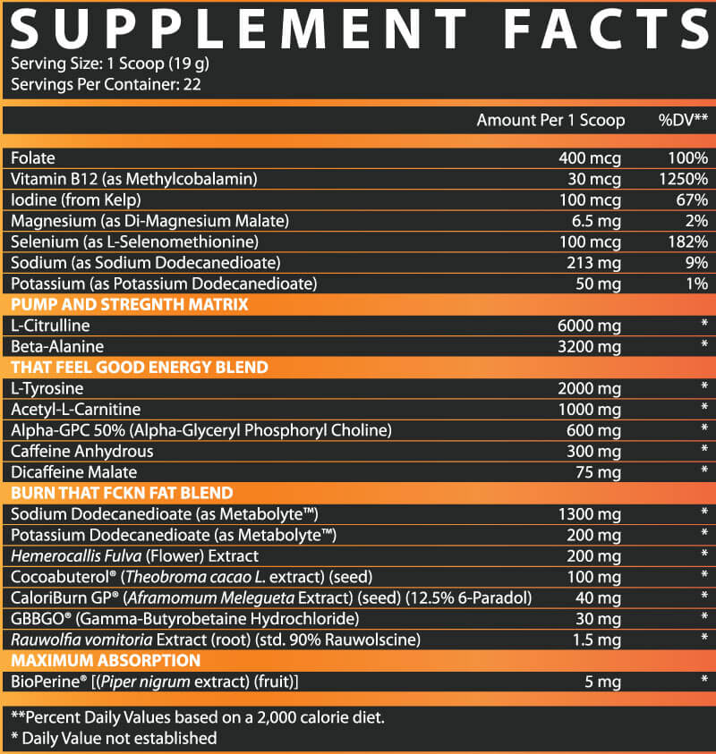 Nutrex Outlift Amped High Stim Pre Workout Powder - Intense Energy & Focus for Gym & Weightlifting - Best for Bodybuilding & Strength Training