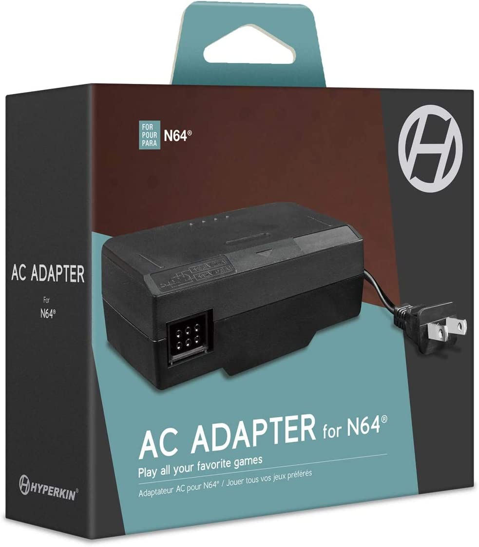 Original Nintendo 64 AC Power Adapter - Replacement Power Supply Cord for N64 Console - Perfect for Gaming Setups & Retro Gaming Enthusiasts
