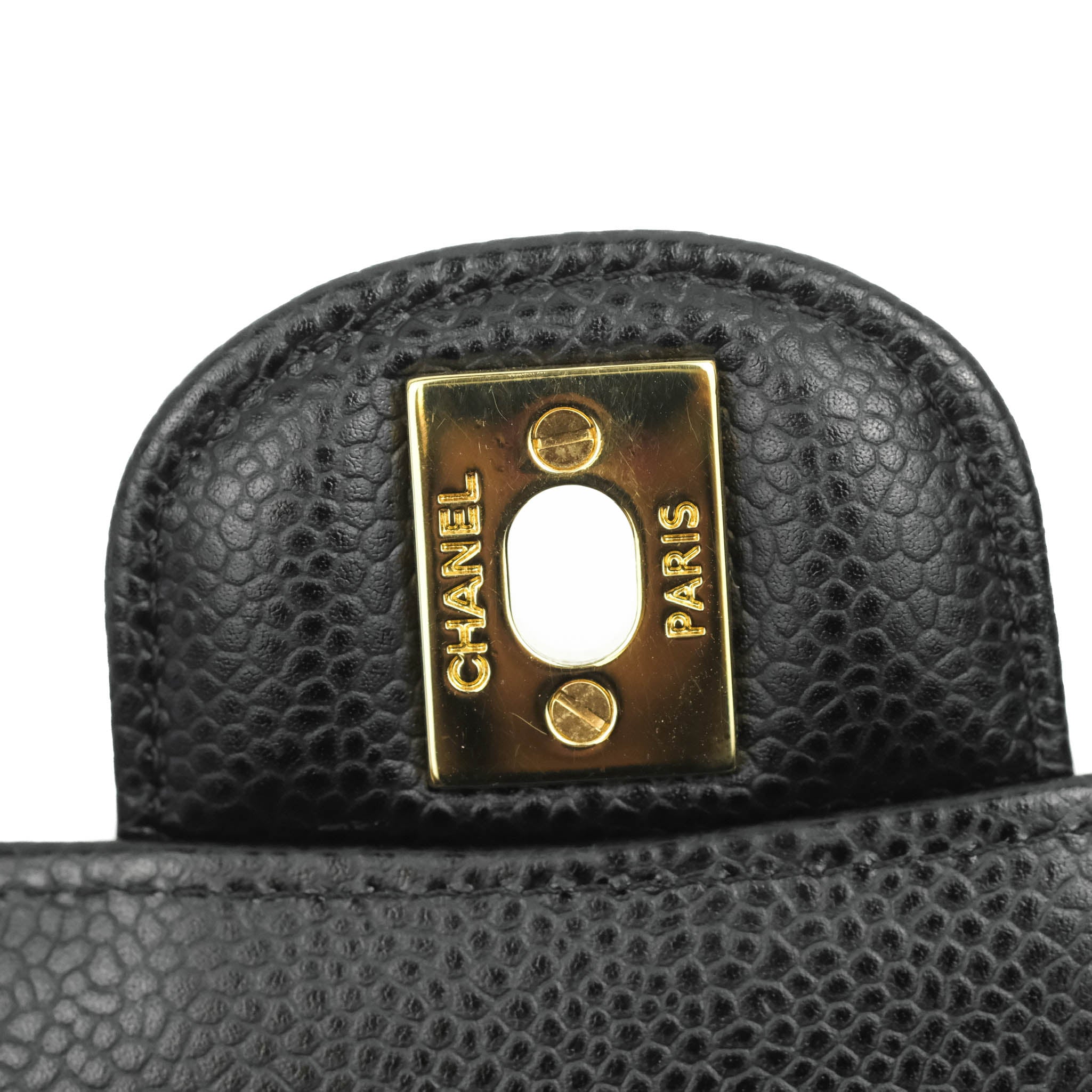Chanel Classic Medium Double Flap Bag in Black Caviar Leather with Gold Hardware - Luxury Handbag for Women, Perfect for Work, Evening & Special Occasions