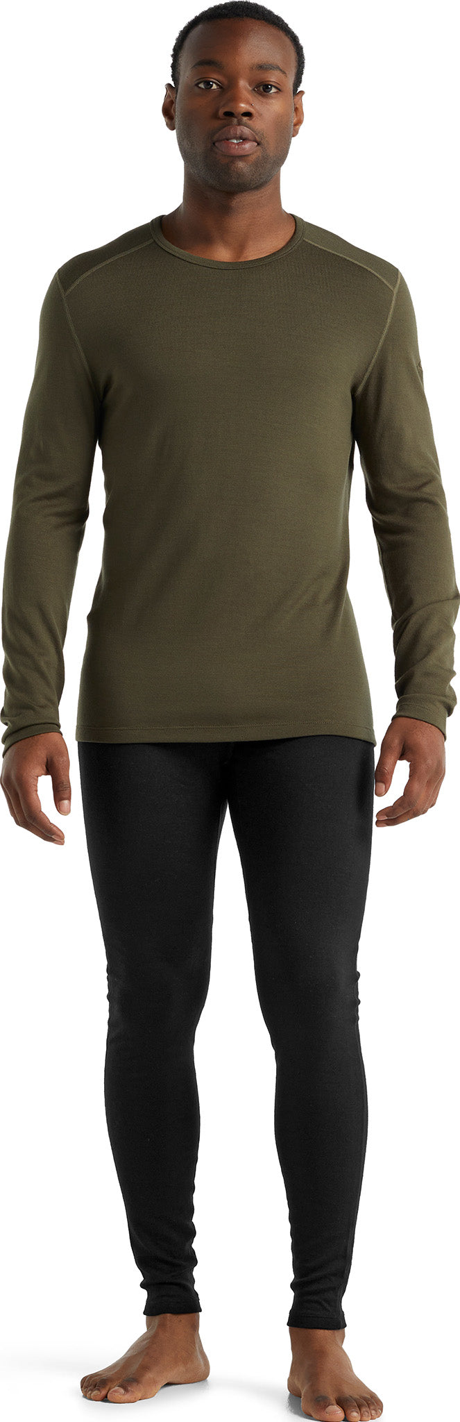 260 Tech LS Crew Baselayer for Men - Long Sleeve Thermal Underwear, Moisture Wicking & Odor Control - Perfect for Cold Weather, Hiking, Skiing & Outdoor Activities