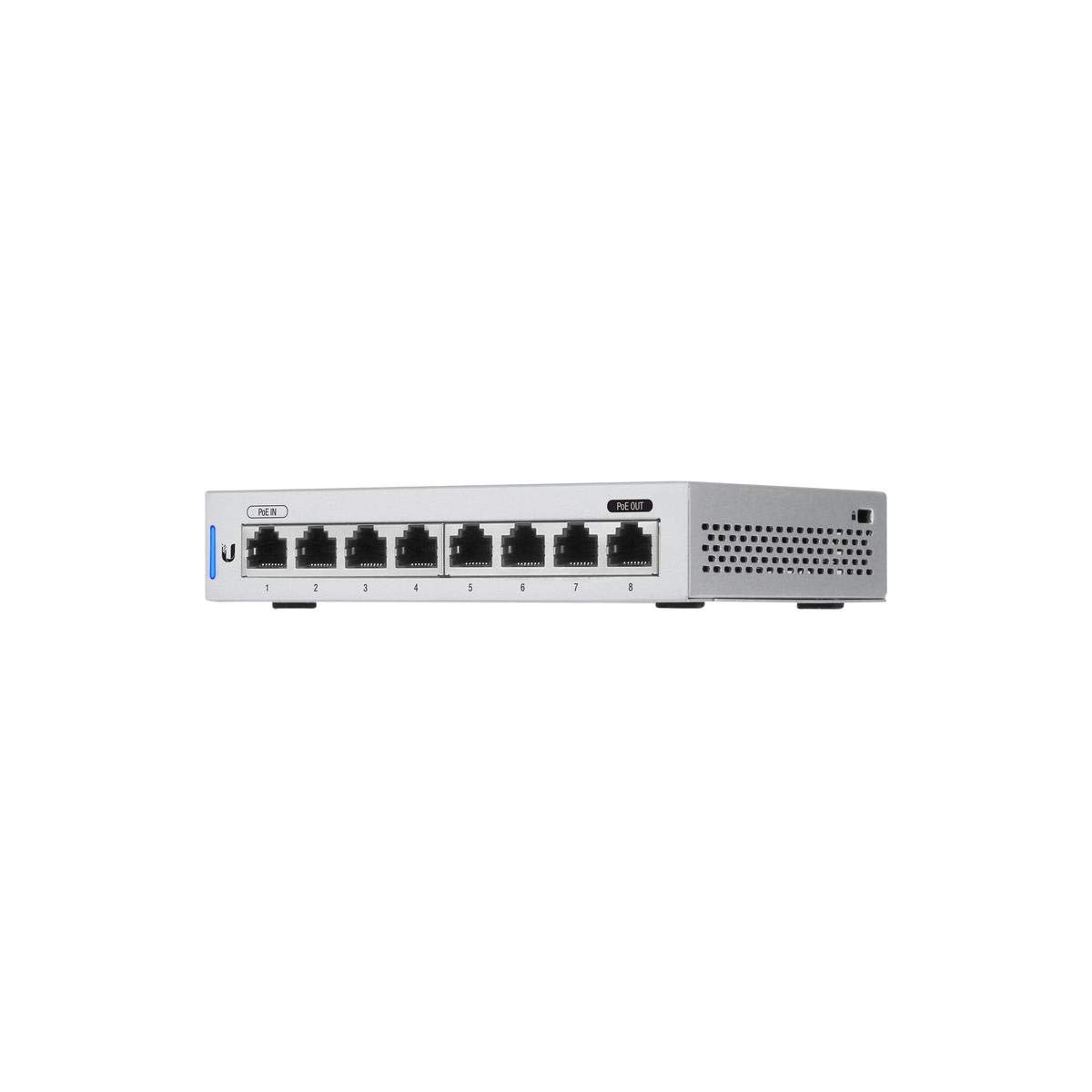 Ubiquiti UniFi US-8 60W 8-Port Gigabit Ethernet Switch with PoE+ for Home & Office Network Setup | Smart Home & Business Networking Solution