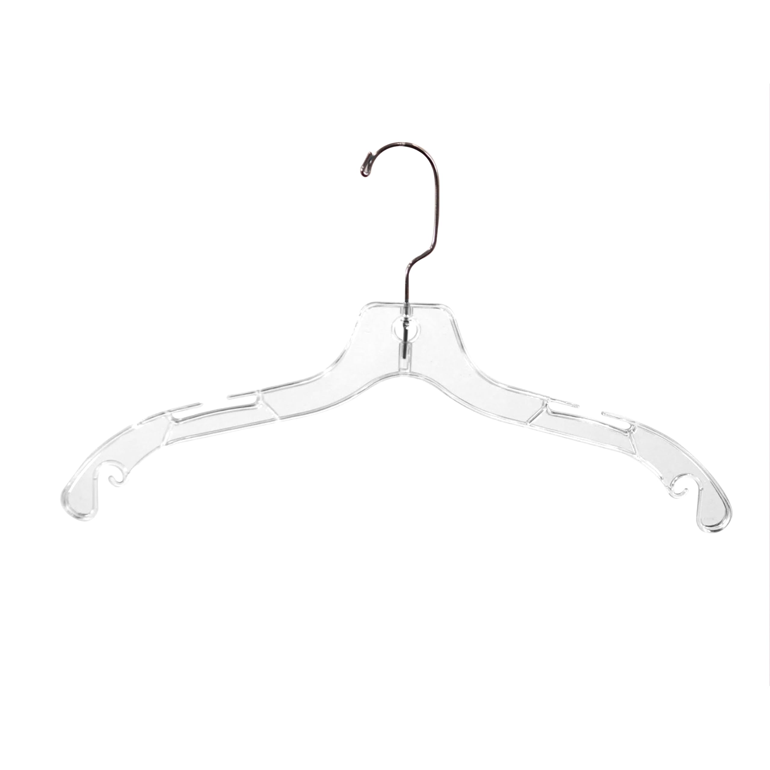 SSWBasics Lightweight Clothes Hangers - 17 Inch Non-Slip Garment Hangers (Pack of 100) - Perfect for Closet Organization, Retail Stores & Laundry Rooms