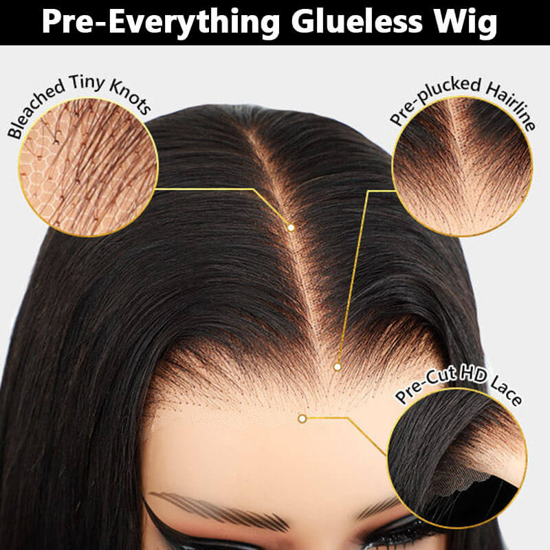Eullair Body Wave Wigs 9x6 Parting Human Hair Lace Front Wigs - Glueless, Pre Plucked, Pre Cut, No Knots - Natural Look for Women | Perfect for Daily Wear, Parties & Special Occasions