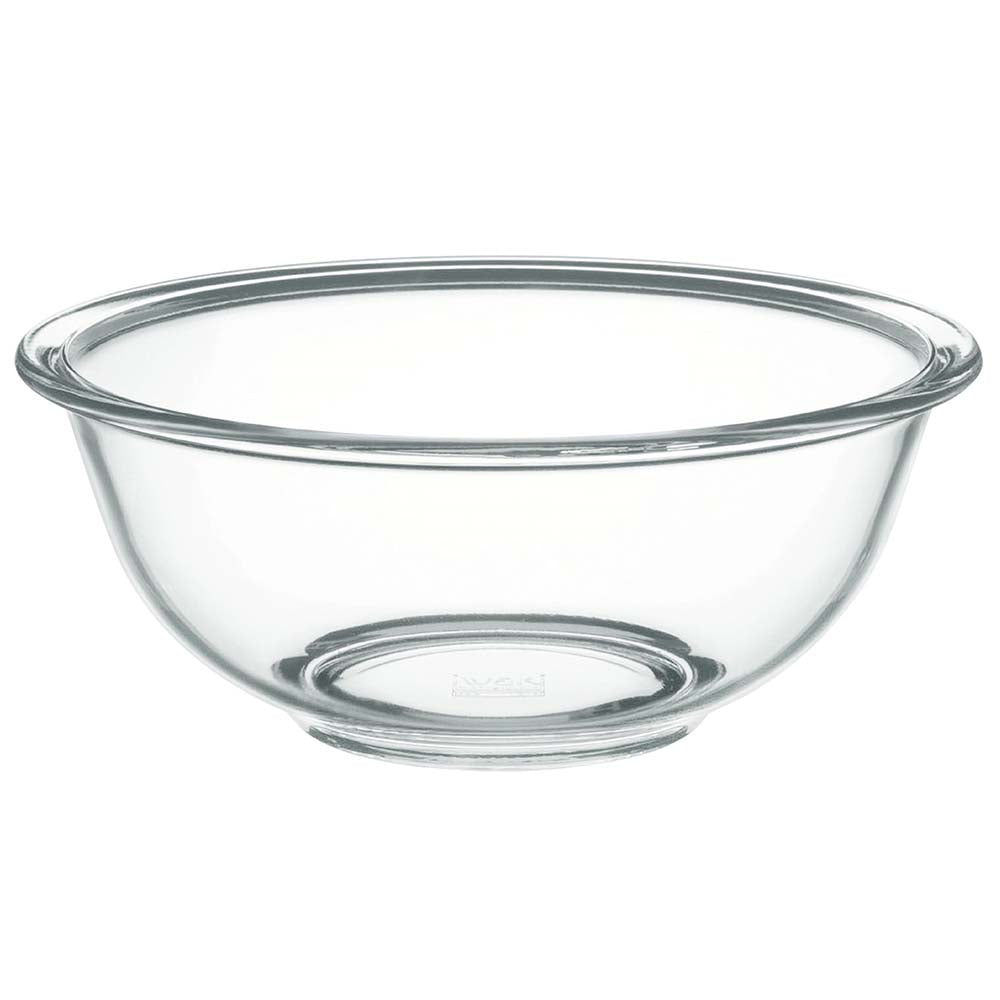 Iwaki Heat Resistant Glass Mixing Bowl - 4.5QT Tempered Borosilicate Glass Bowl for Baking, Cooking & Food Storage - Microwave, Oven & Freezer Safe - Perfect for Meal Prep, Mixing Dough & Serving Dishes