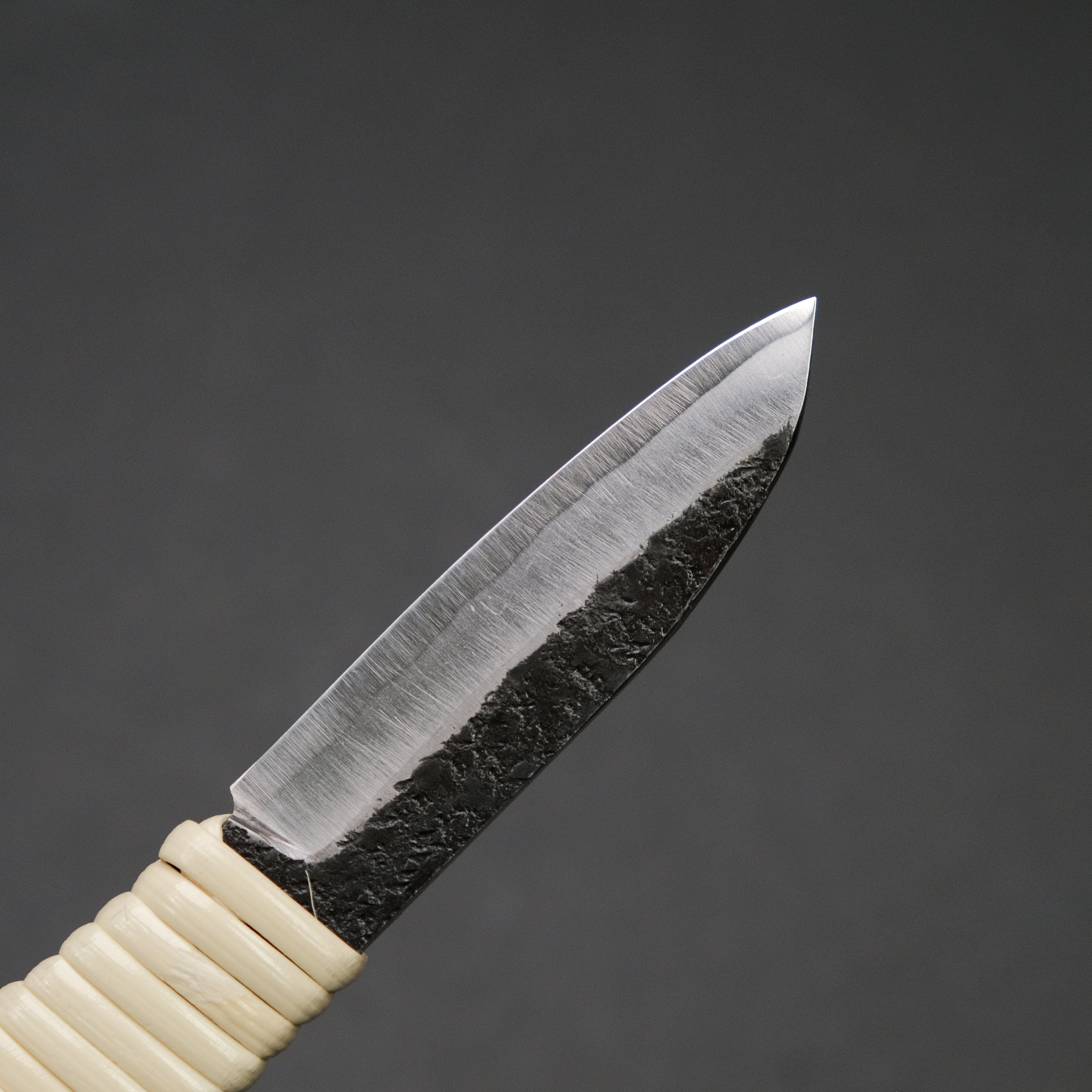 Higonokami Kiridashi Fixed Blade Knife with Rattan Handle - Traditional Japanese Utility Knife for Camping, Woodworking & Outdoor Adventures