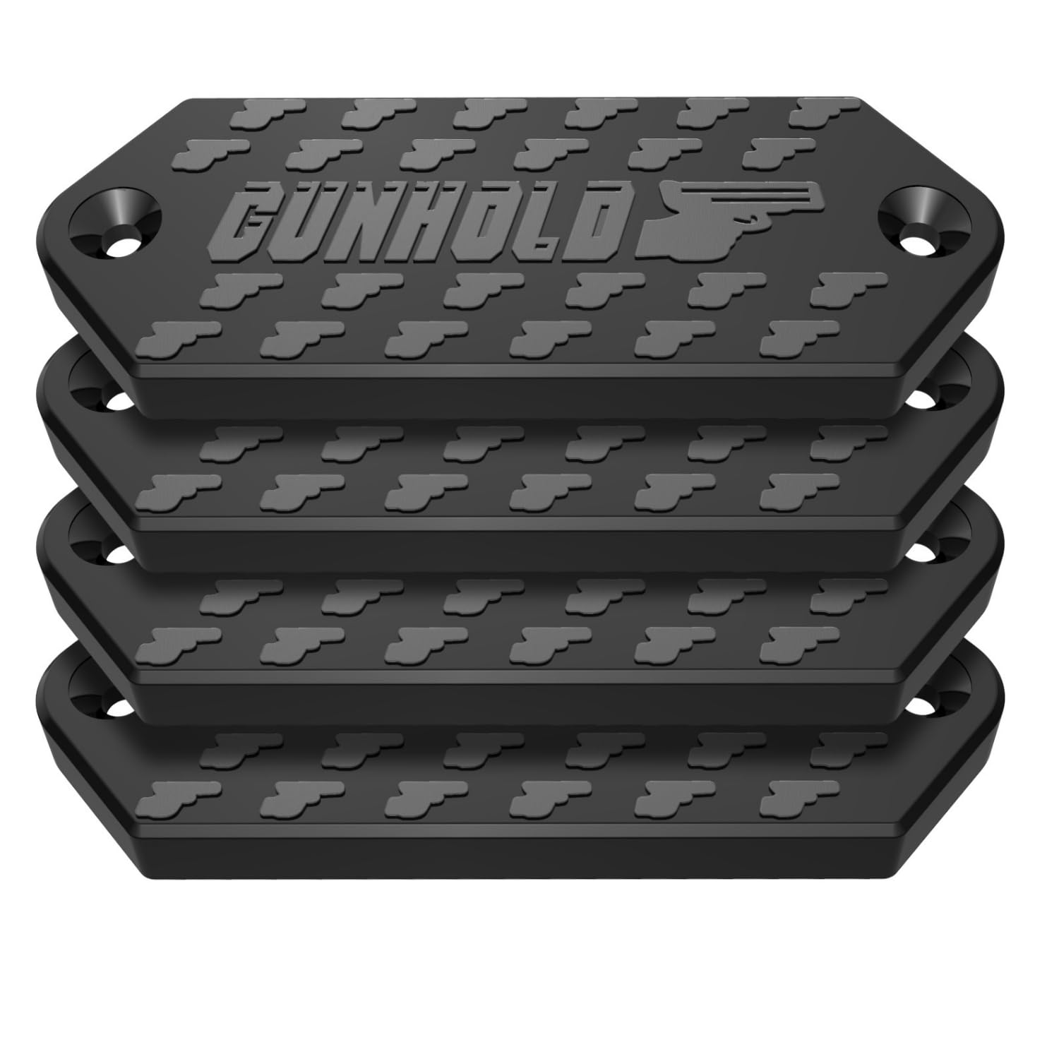 68lbs Heavy Duty Gun Magnet Mount - Rubber Coated Firearm Holder for Rifle, Pistol & Magazines - Vehicle, Desk, Wall & Safe Storage Solution (4 Pack) - Perfect for Home Defense, Hunting Gear Organization & Tactical Equipment Storage