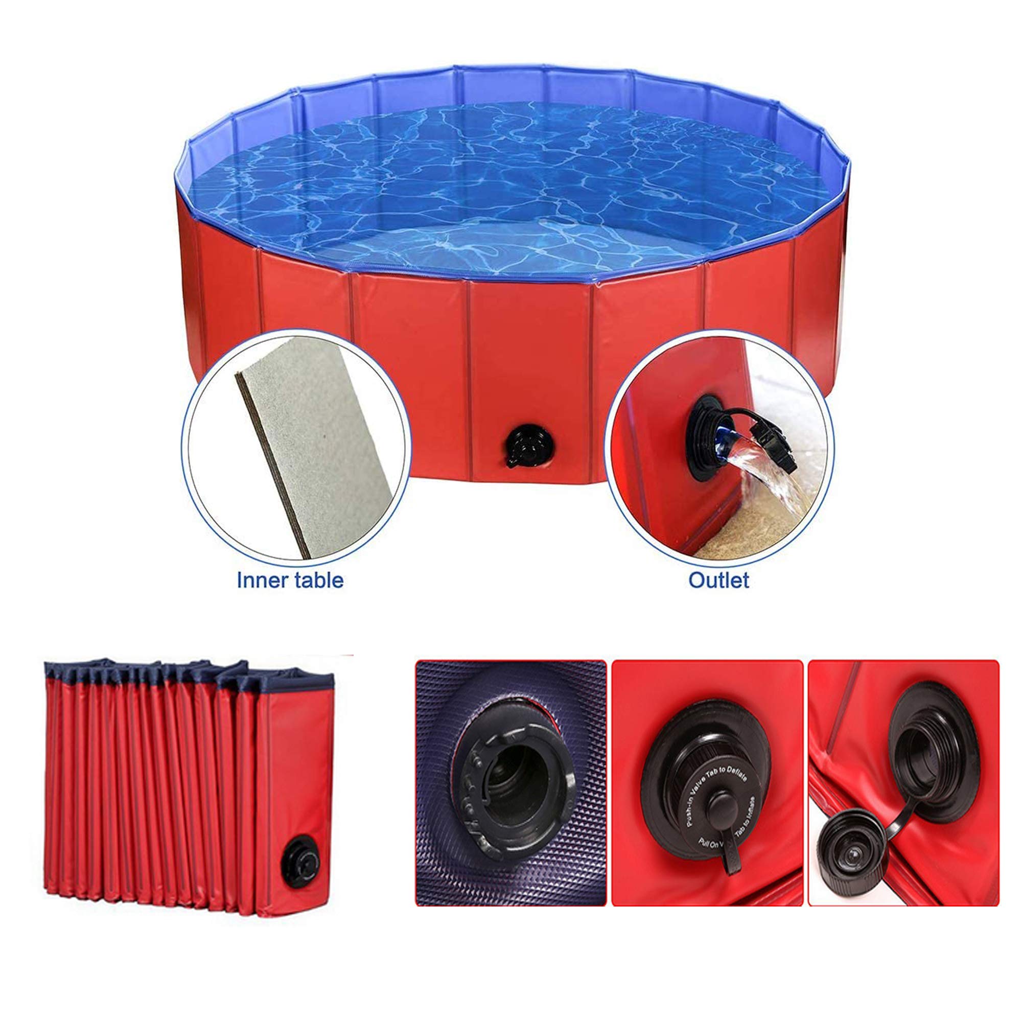 Foldable Dog Pool for Pets - 63