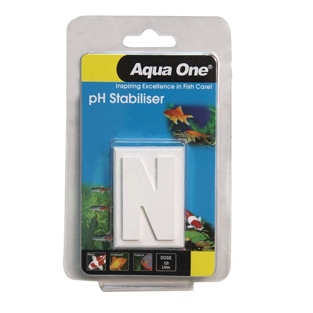 Aqua One pH Stabilizer Block 20G - Maintains Optimal pH Levels in Freshwater & Saltwater Aquariums - Perfect for Fish Tanks, Aquatic Plants & Coral Reefs