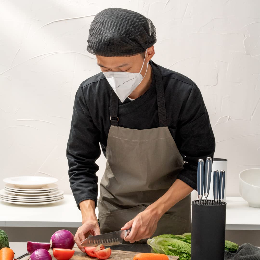 Restaurantware Clean Tek Professional 21 Inch 100 Non-Woven Lightweight Disposable Apron - Black Polypropylene Breathable for Food Service, Salons & Spas - Perfect for Chefs, Hair Stylists & Spa Therapists