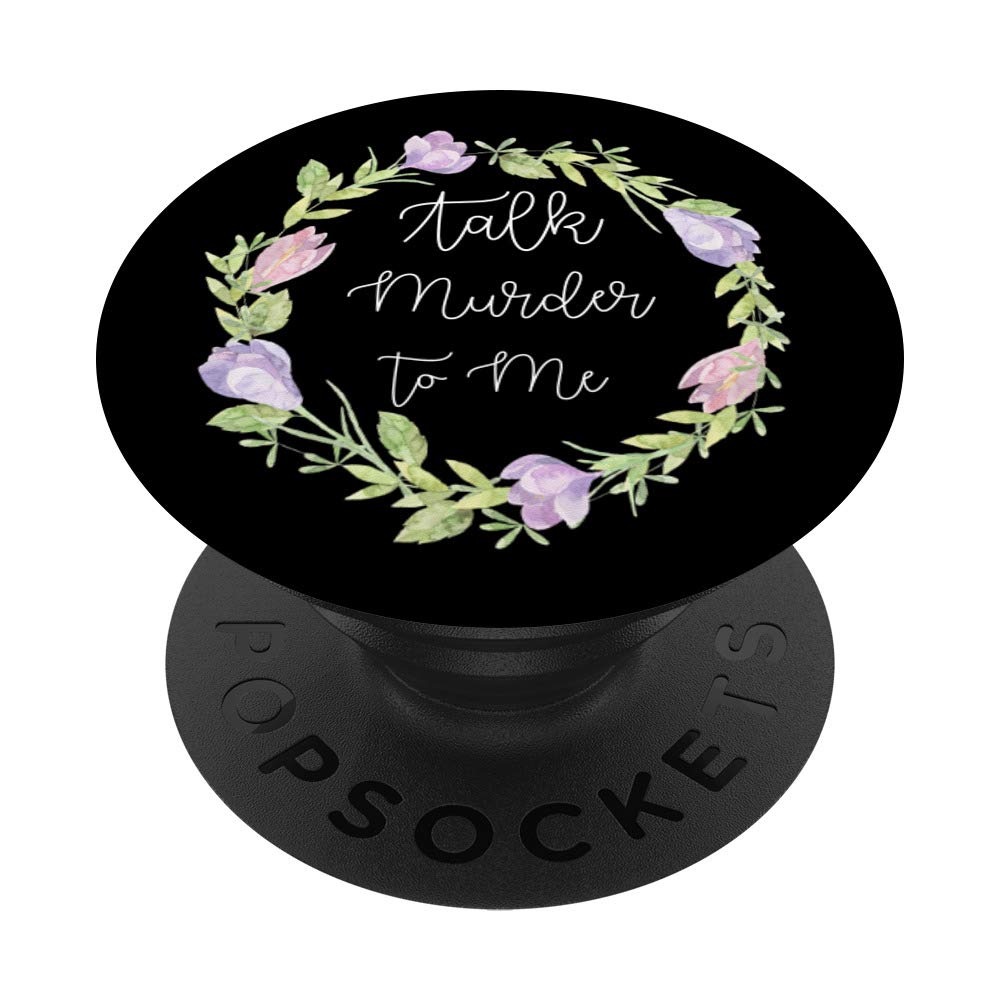 True Crime Enthusiast Women's PopSockets PopGrip - Swappable Phone & Tablet Grip for Podcast Lovers | Perfect for True Crime Fans, Commuting & Phone Protection