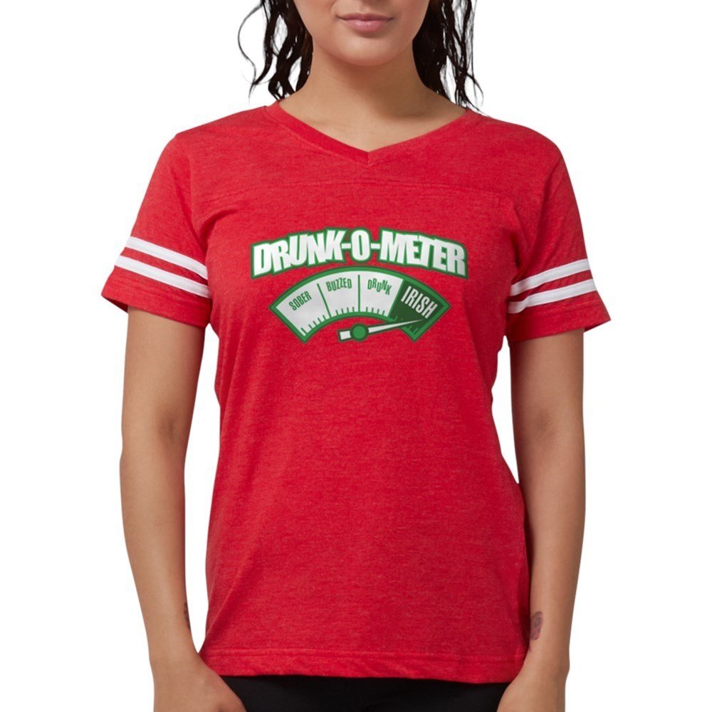 Drunk-O-Meter Women's Football Shirt - Funny Sports Jersey for Tailgating & Game Day Parties - Perfect for Halloween Costumes & Themed Events