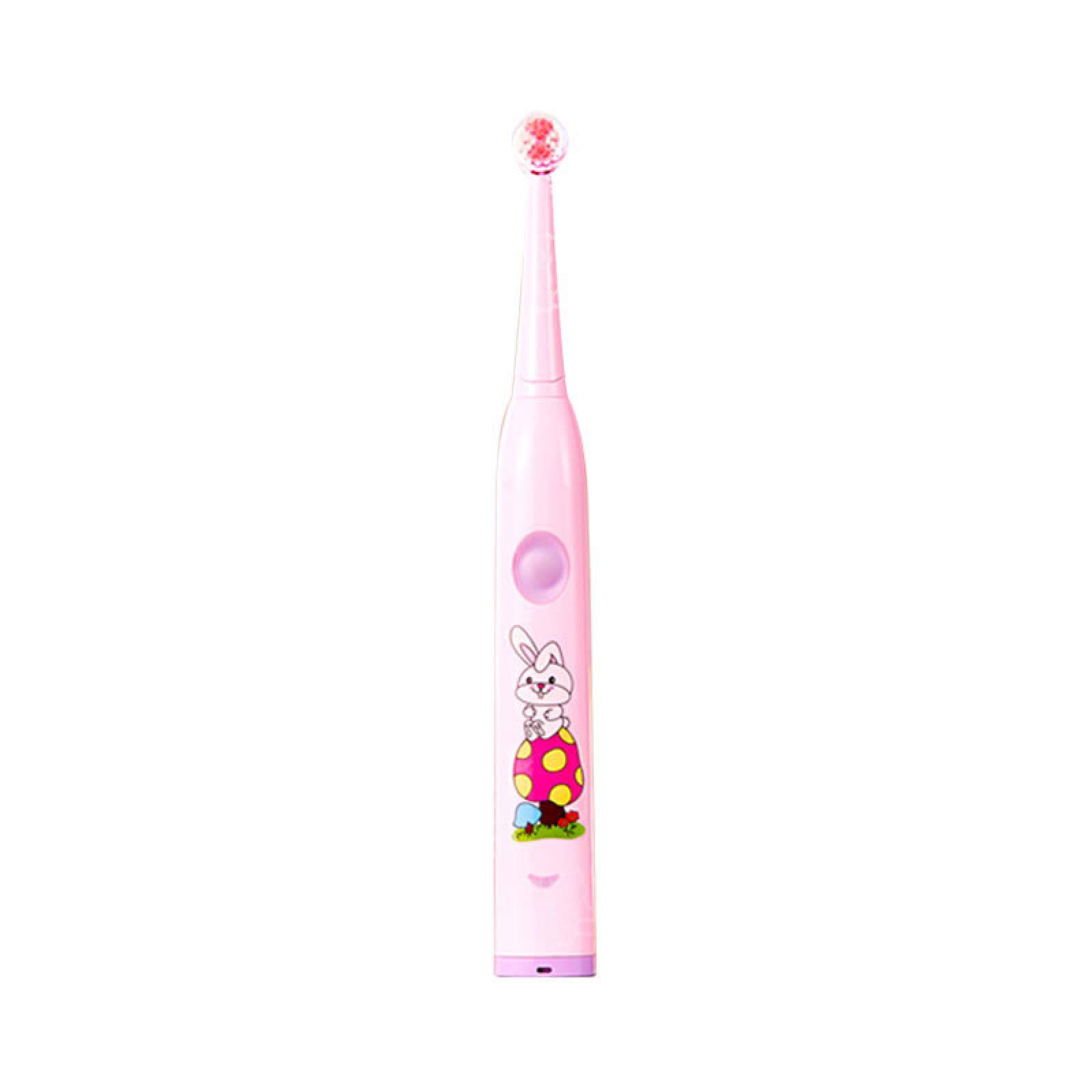 Best Kids Electric Toothbrush with Music & Timer - Soft Bristles for Gentle Teeth Cleaning, Rechargeable & Waterproof - Fun Dental Care for Toddlers & Children (Pink) | Perfect for Home & Travel Use