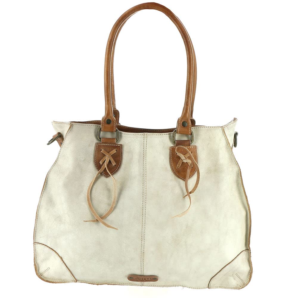 Stylish Bed:Stu Bruna Leather Satchel Bag for Women - Perfect for Work, Travel & Everyday Use