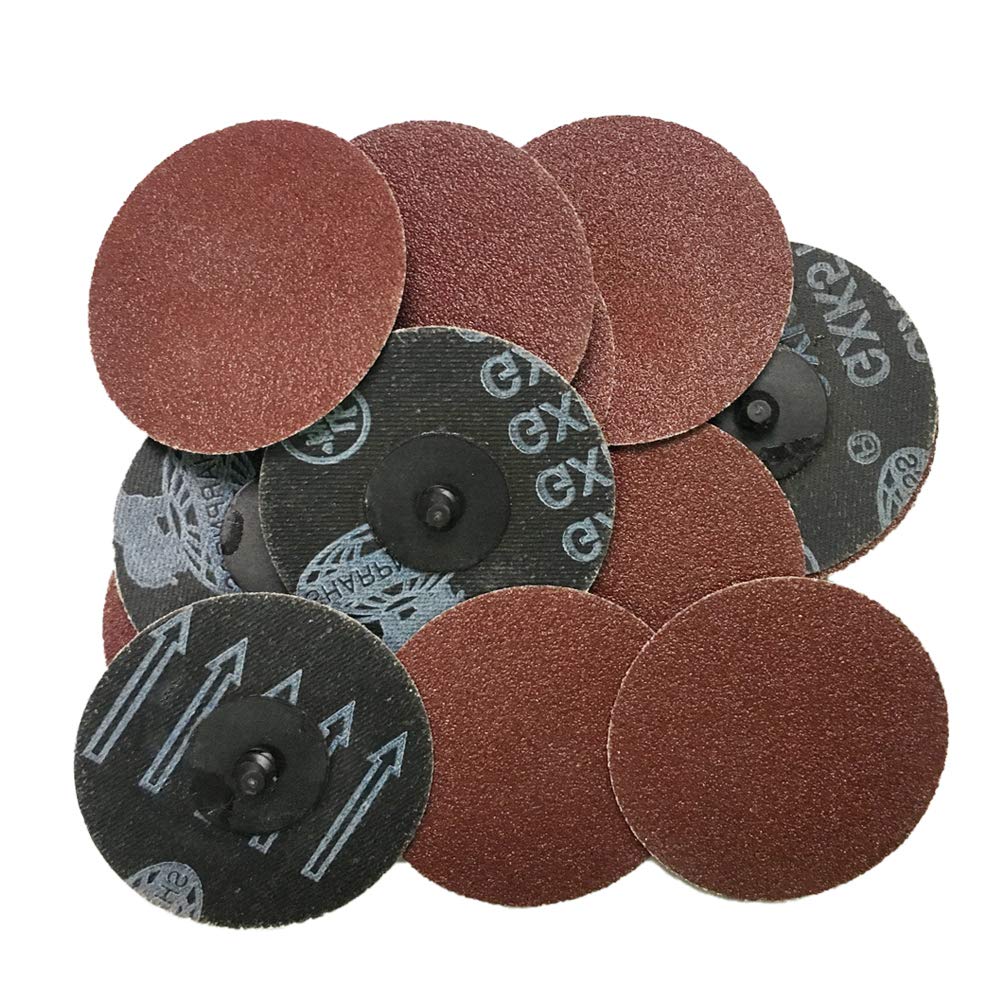 35pcs 3 Inch 80 Grit Sanding Discs - Aluminum Oxide Abrasive Discs for Surface Prep, Stripping, Grinding & Polishing - Perfect for Wood, Metal & Paint Removal - DIY & Professional Use