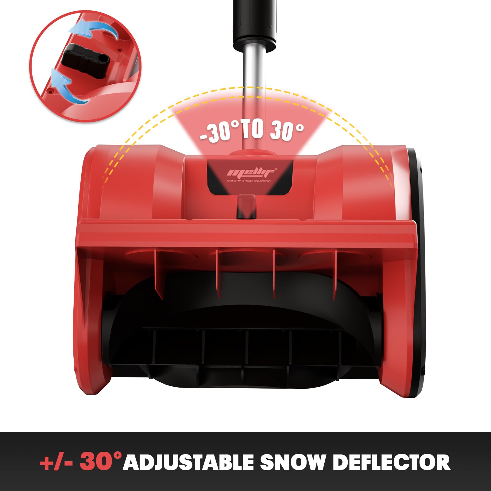 18V Cordless Snow Shovel - Milwaukee Battery Compatible, 12