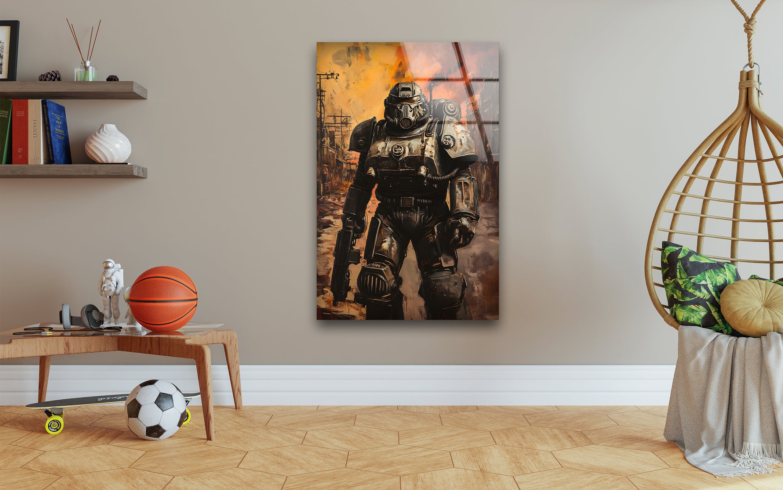 Fallout 76 Glass Wall Art - Officially Licensed Bethesda Video Game Decor - Perfect for Gaming Room, Man Cave & Geek Home Decor