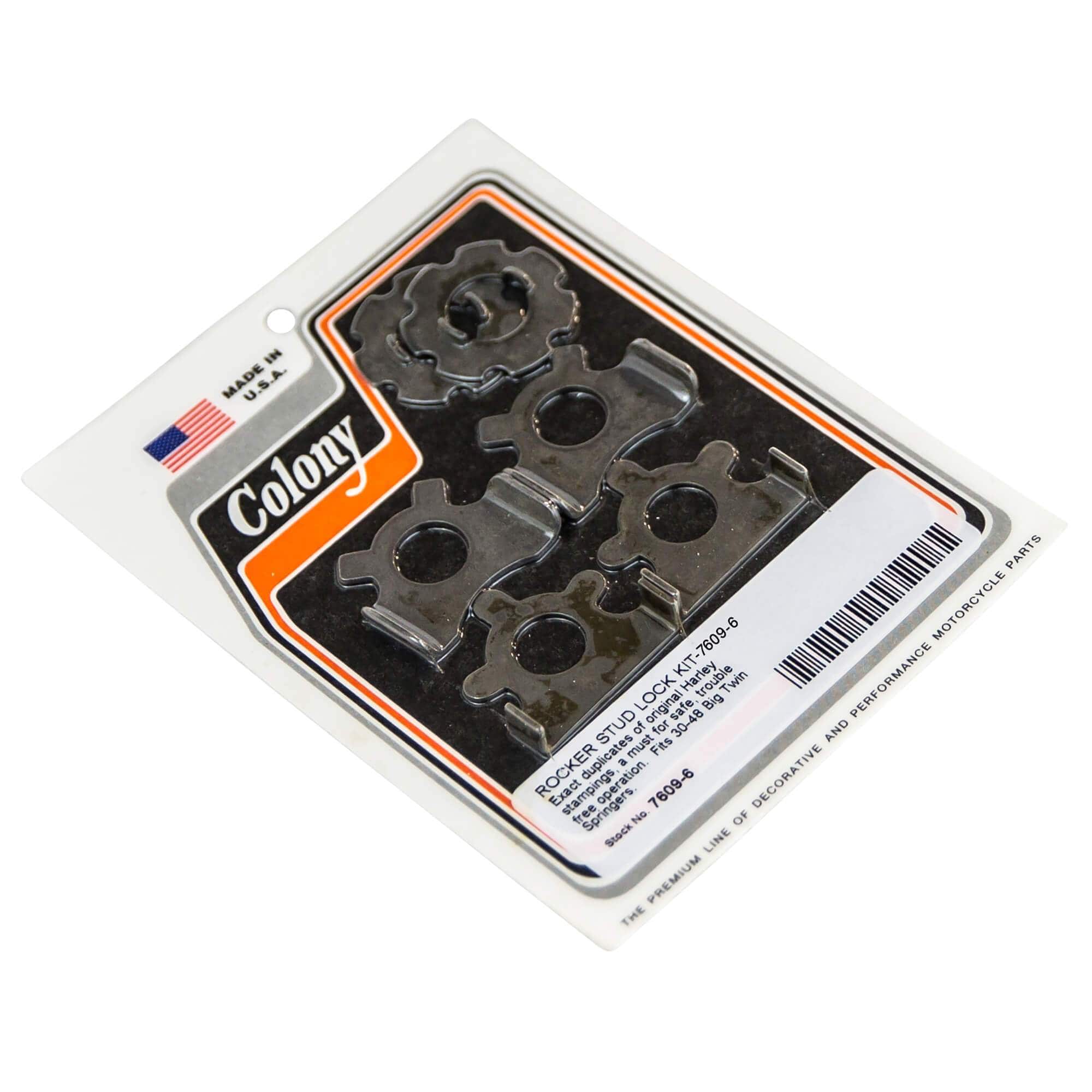 7609 6 Rocker Stud Lock Kit for 1930-1948 Harley Davidson Big Twin Springers - Motorcycle Engine Repair & Maintenance Accessories