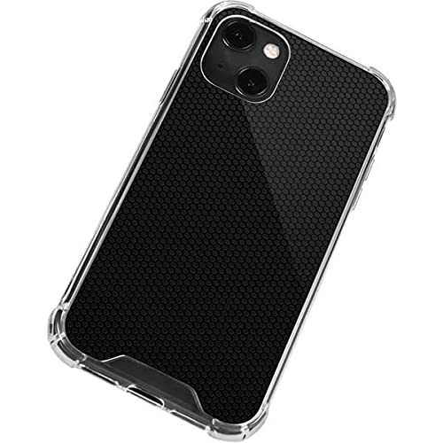 Skinit Clear Phone Case for iPhone 13 Mini - Originally Designed Black Hex Pattern Protective Cover | Slim Fit, Scratch Resistant | Perfect for Everyday Use, Travel & Work