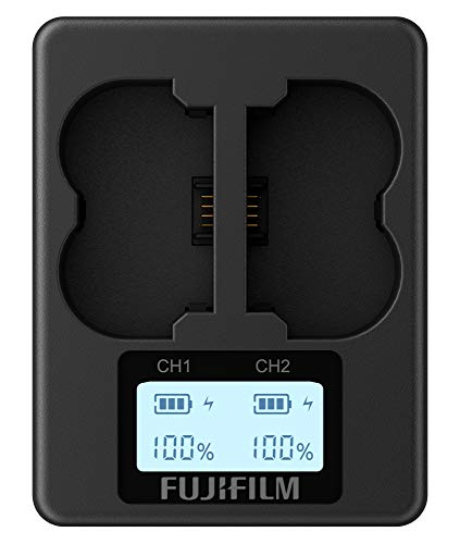 Fujifilm NP-W126 Dual Battery Charger for X-T4, X-T3, X-Pro3 - Fast Charging for Travel & Photography