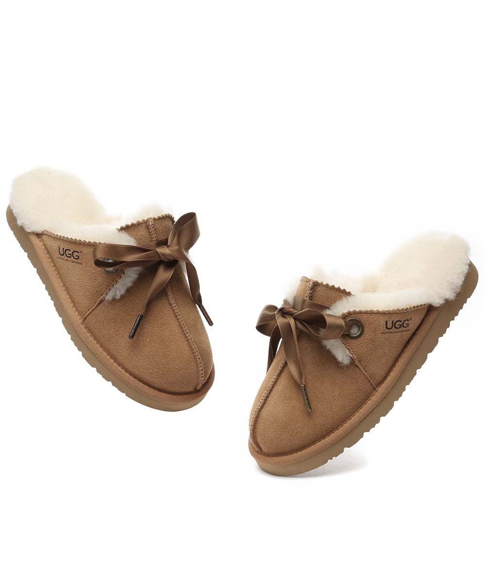 Women's UGG Rube Slippers - Cozy Sheepskin Indoor/Outdoor House Shoes for Winter Comfort - Perfect for Home, Lounge & Casual Wear