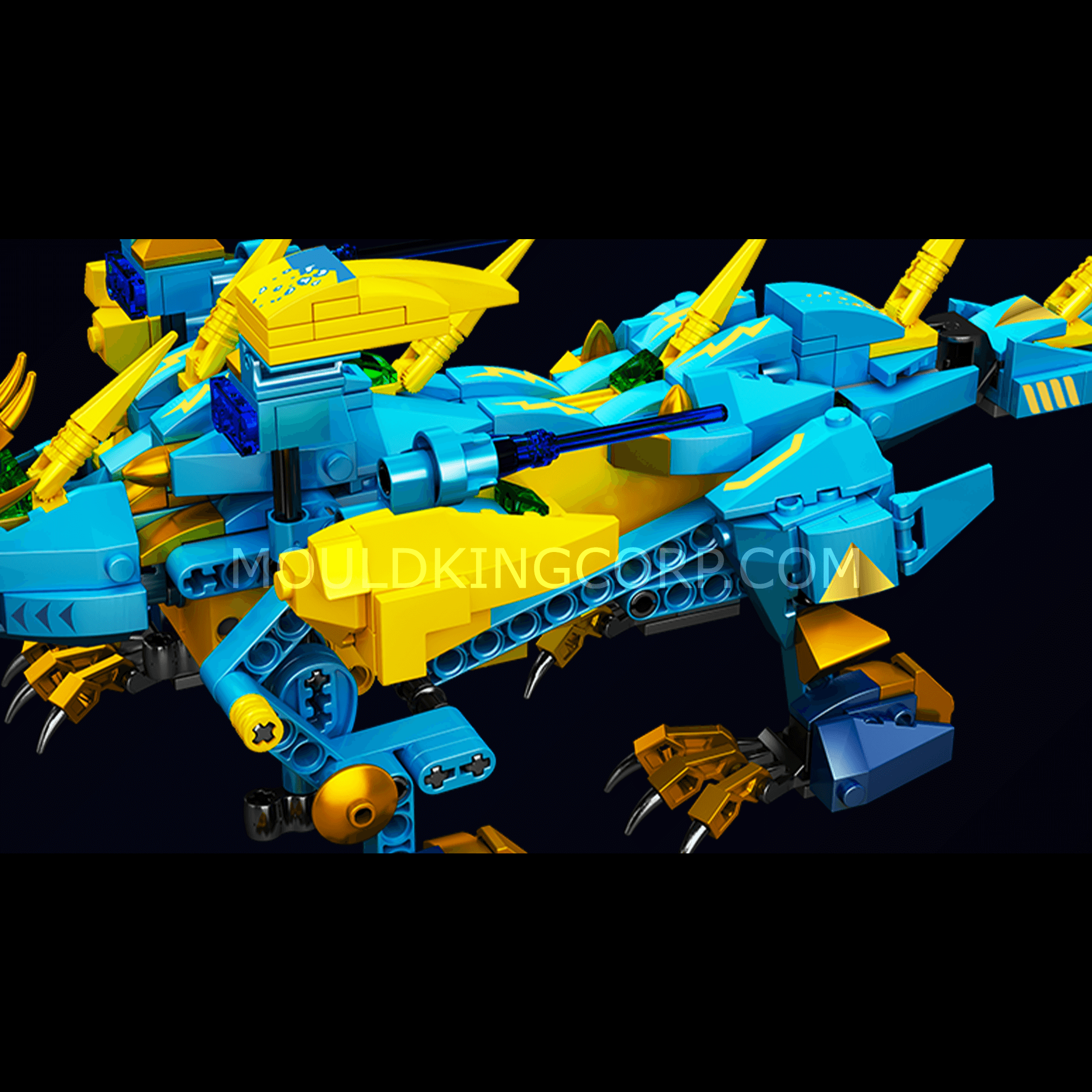 MOULD KING 13150 Remote Control Frost Ocean Dragon STEM Building Toy Set - 515 PCS Educational Construction Blocks for Kids & Adults | Perfect for Creative Play, STEM Learning & Collectible Display