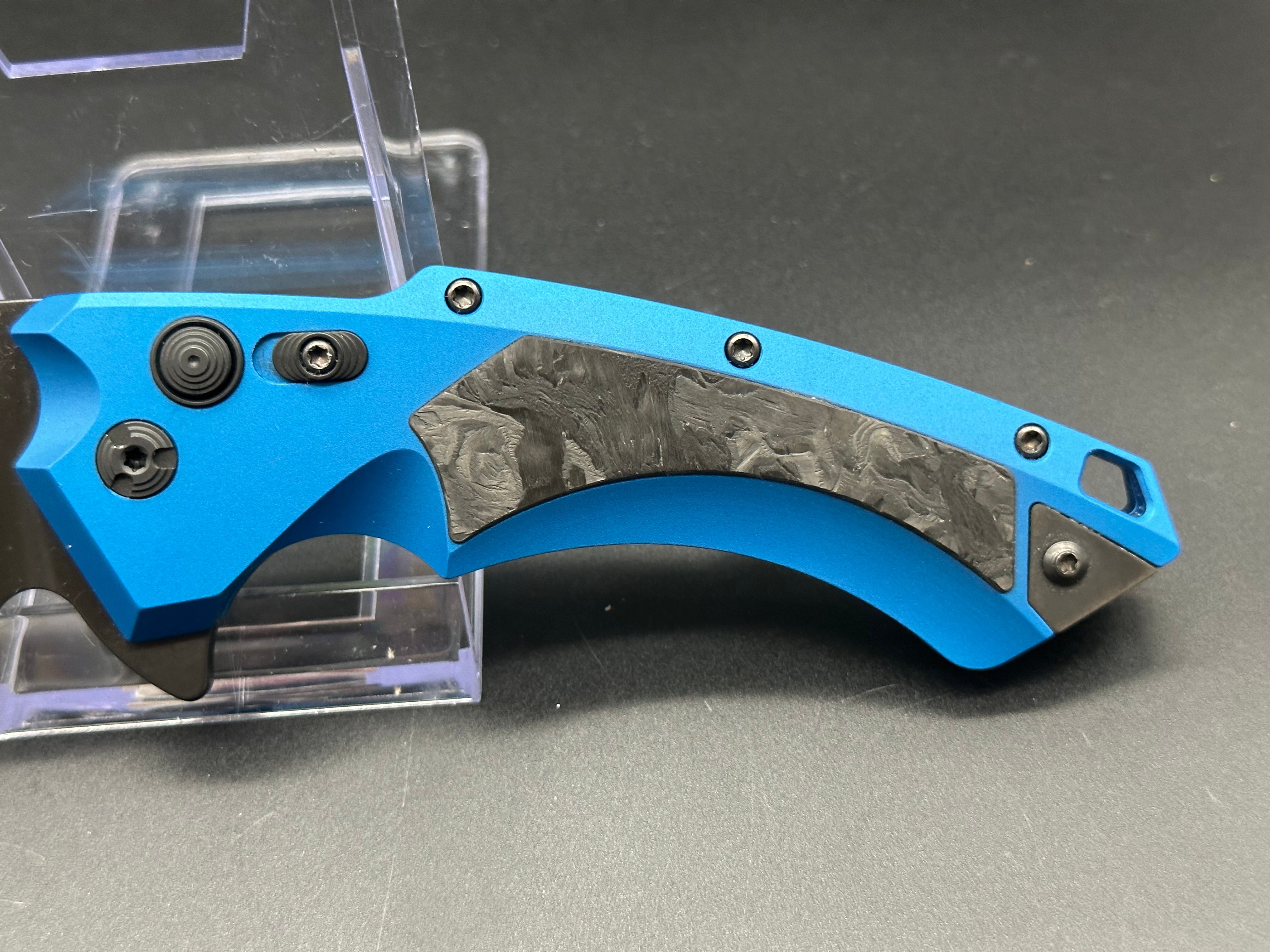 Hogue X5 Folding Knife - Exclusive Blue G10 Handle | BladeHQ Limited Edition | EDC, Outdoor, Camping & Survival Gear
